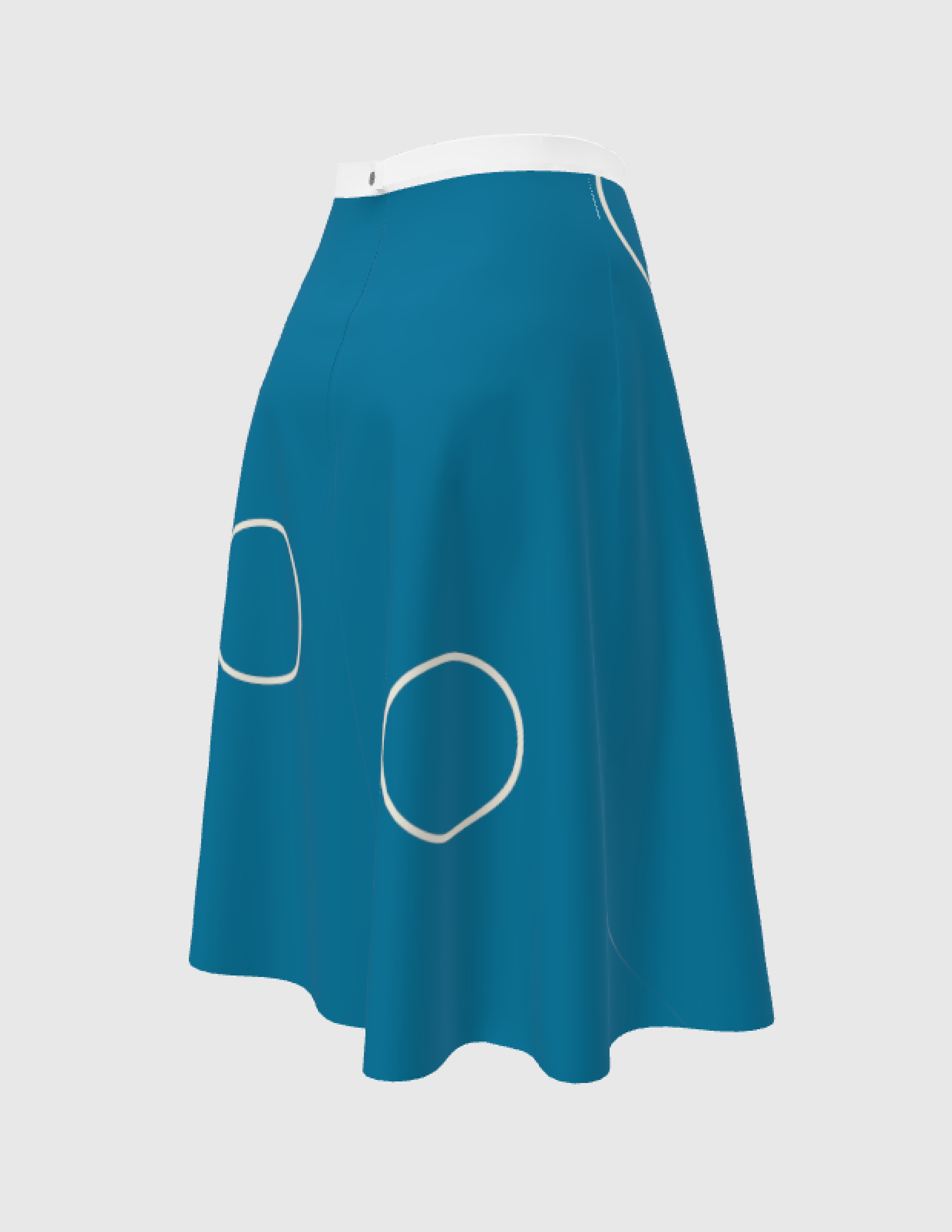 Silk Cupro Midi Skirt