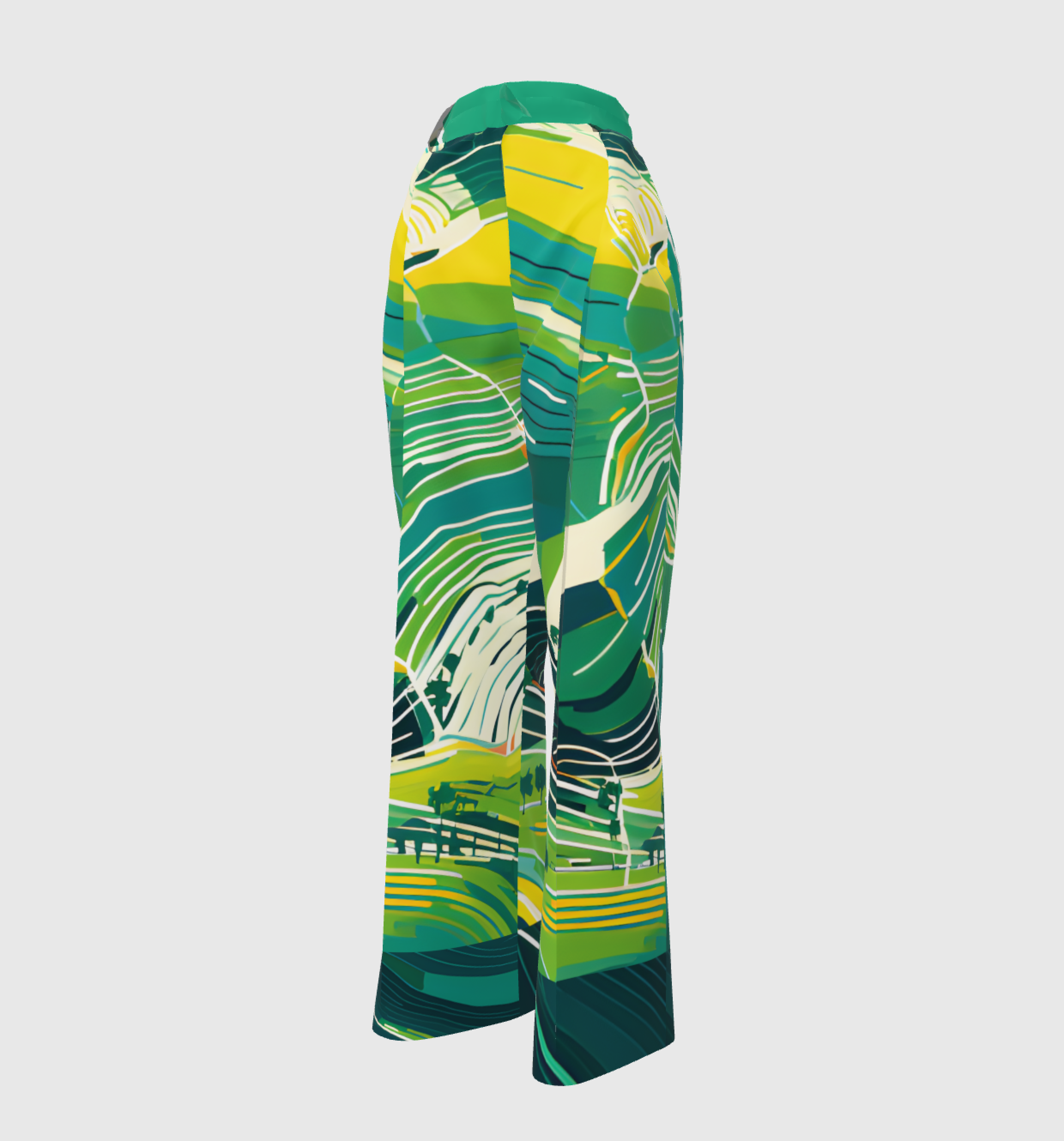 DOMINICAN COUNTRYSIDE  PLEATED PANT