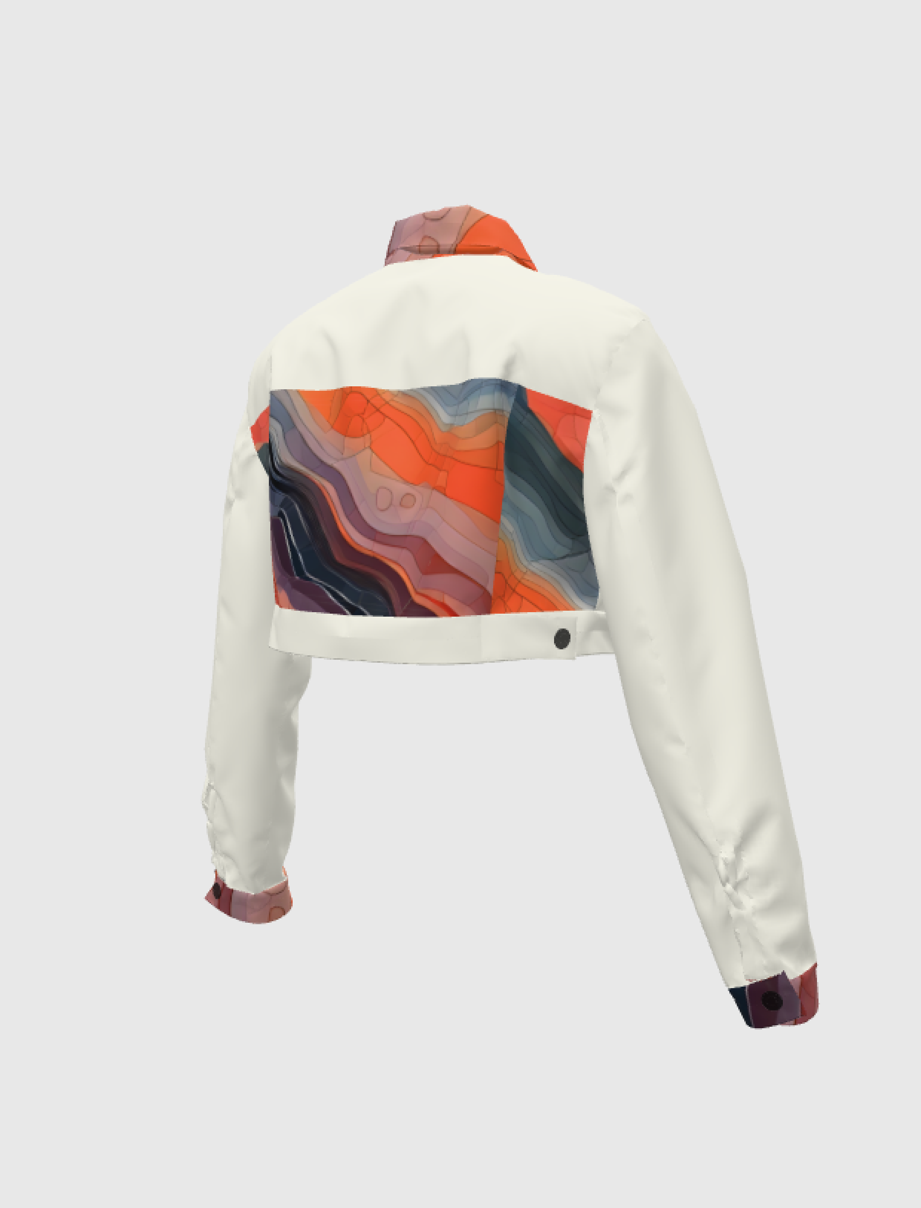 SD City Map Cropped Jean Jacket Satellite View