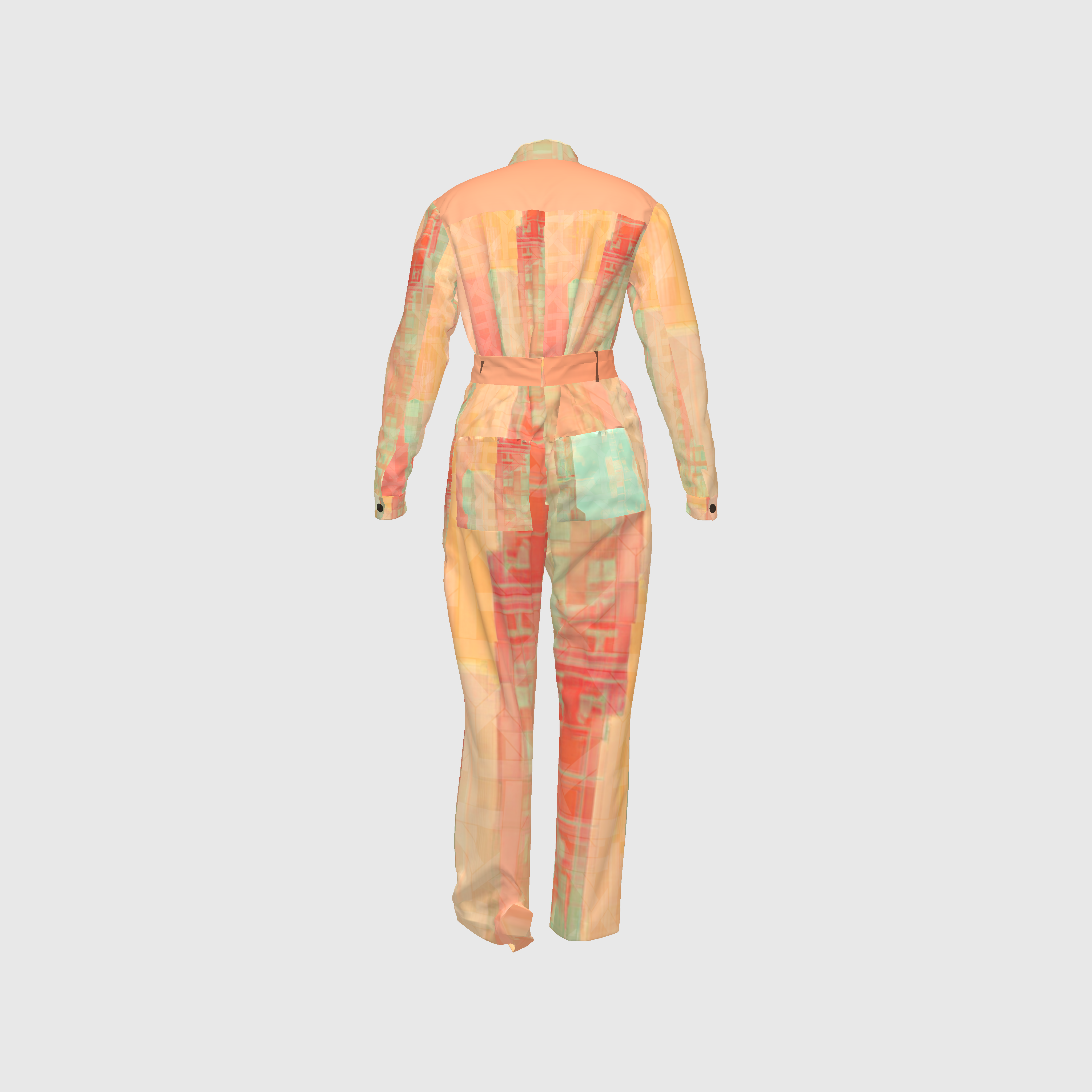 Pastel Rattan Metropolis Relax Fit Woven Jumpsuit