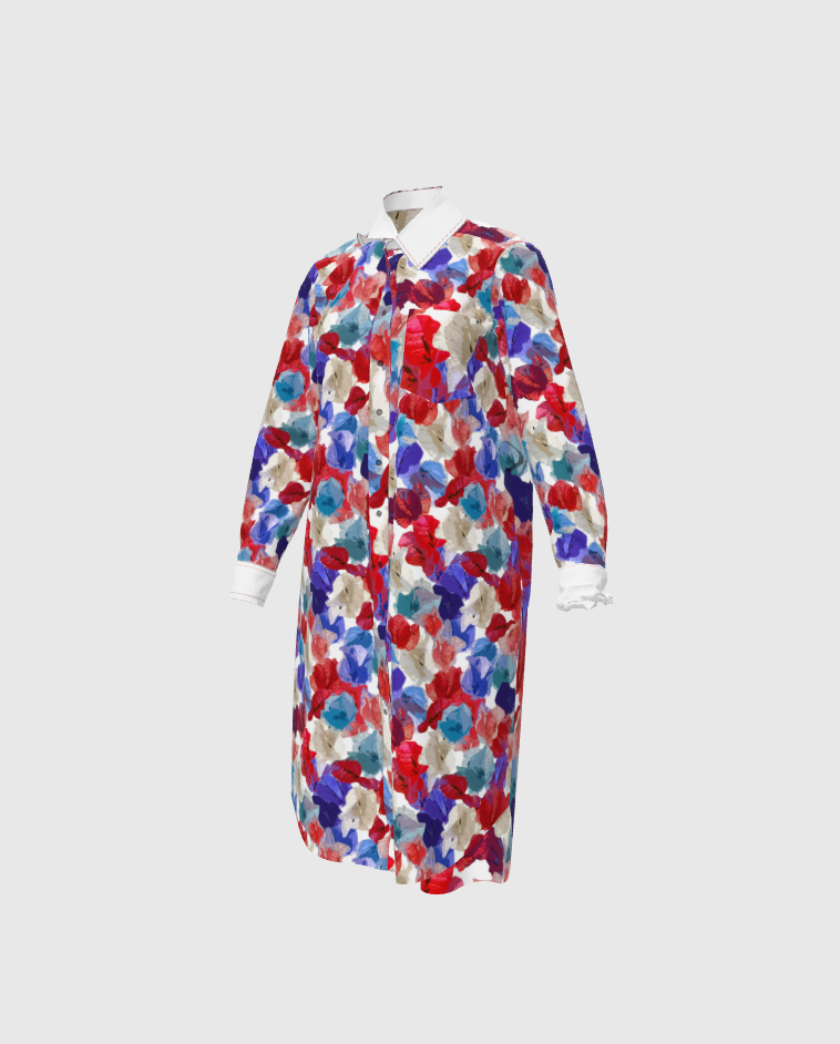 Trinitarias Voile Shirt Dress