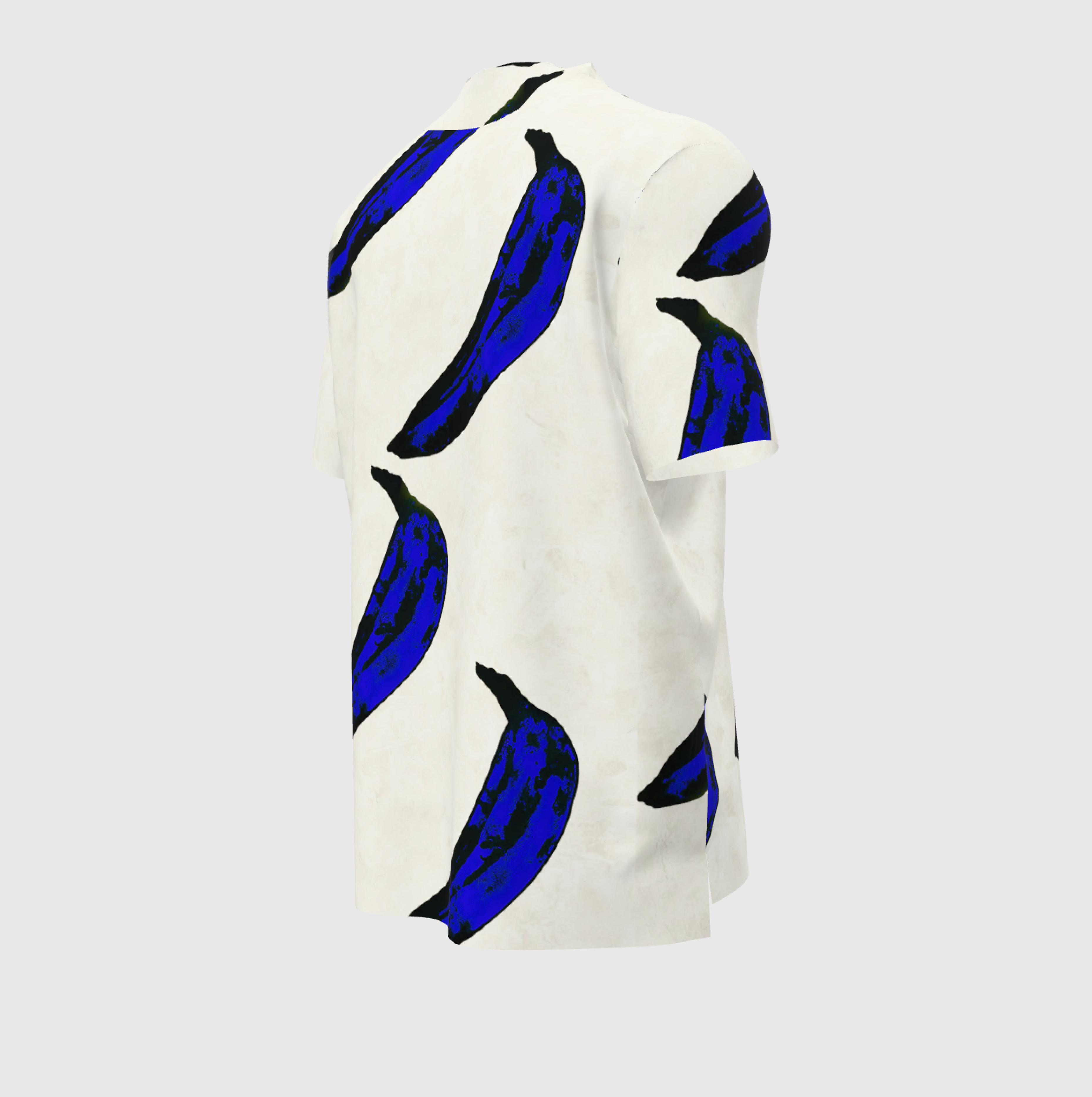 Cream Warhol Pique Blue Platano Polo