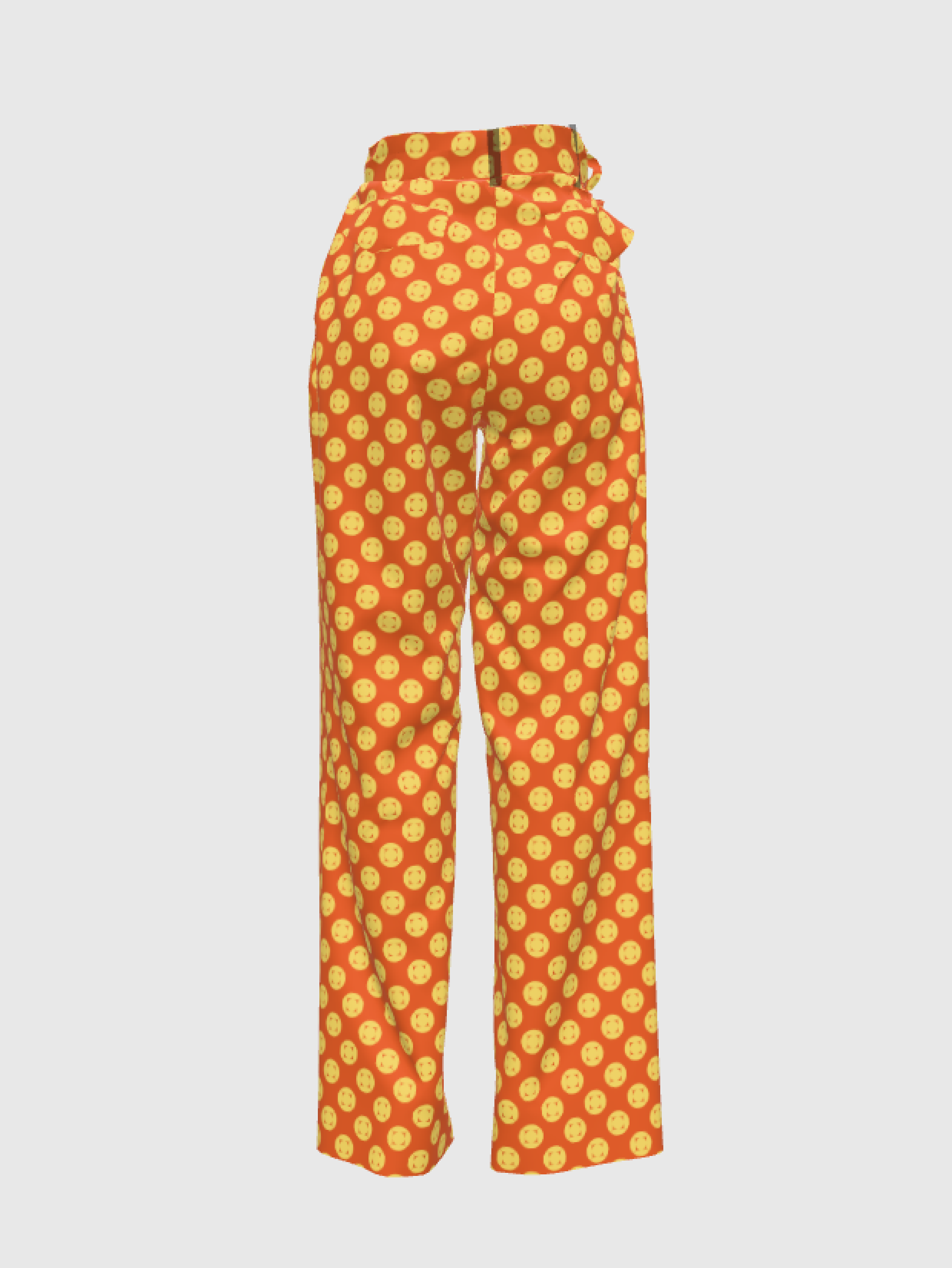 Orange Vibes Cotton Canvas Pant