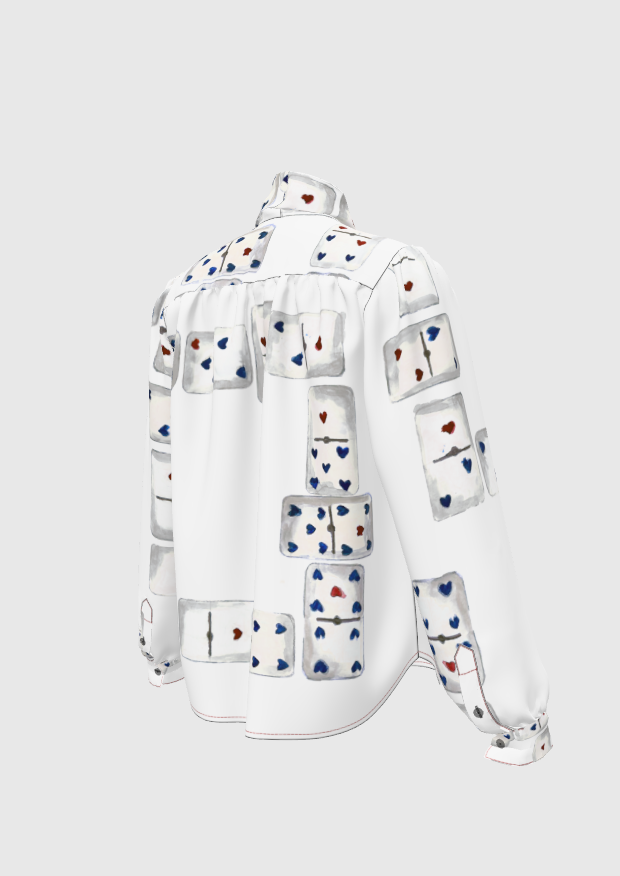 Domino Bow Blouse