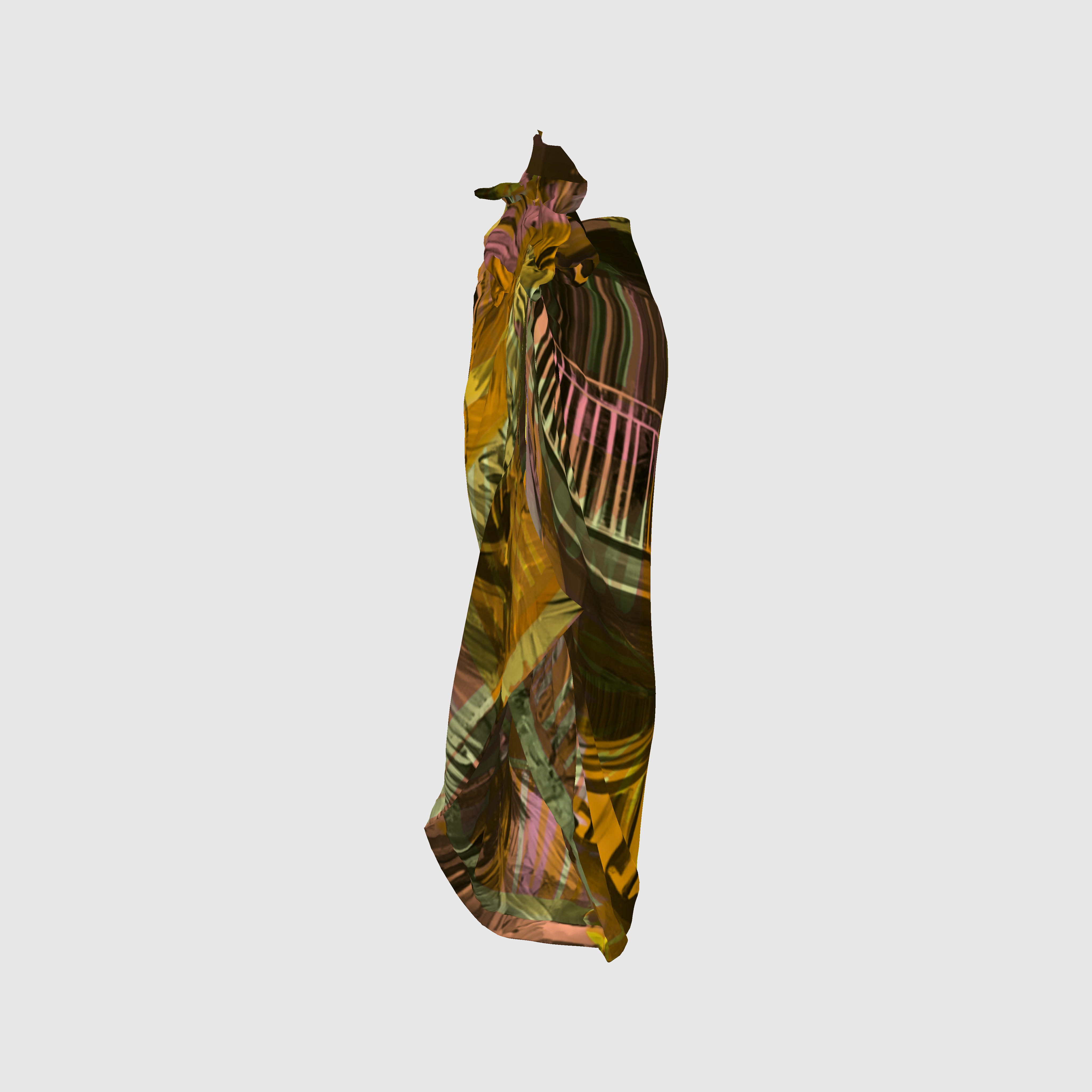 Tropical Orange Print Maxi Sarong