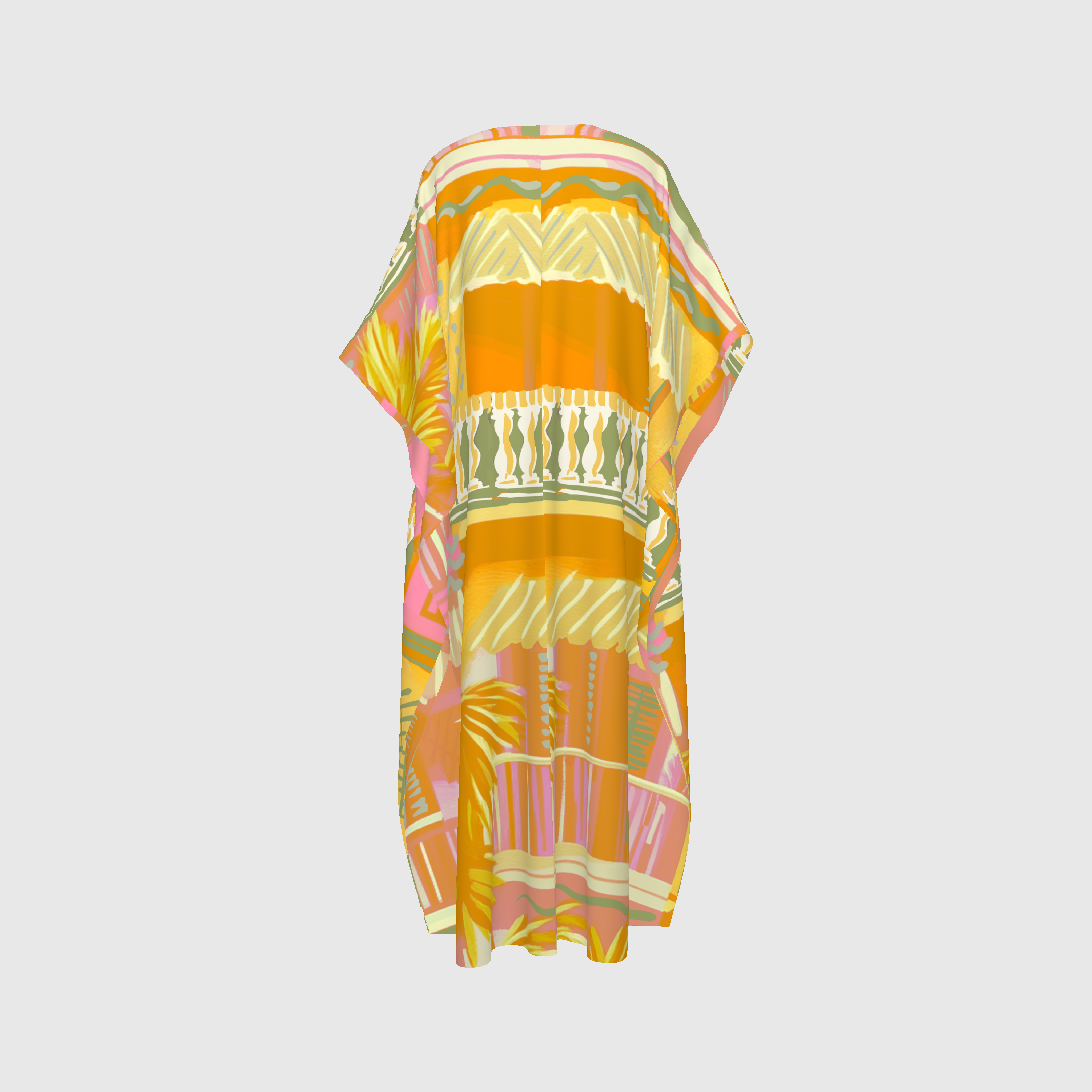 Tropical Print Caftan