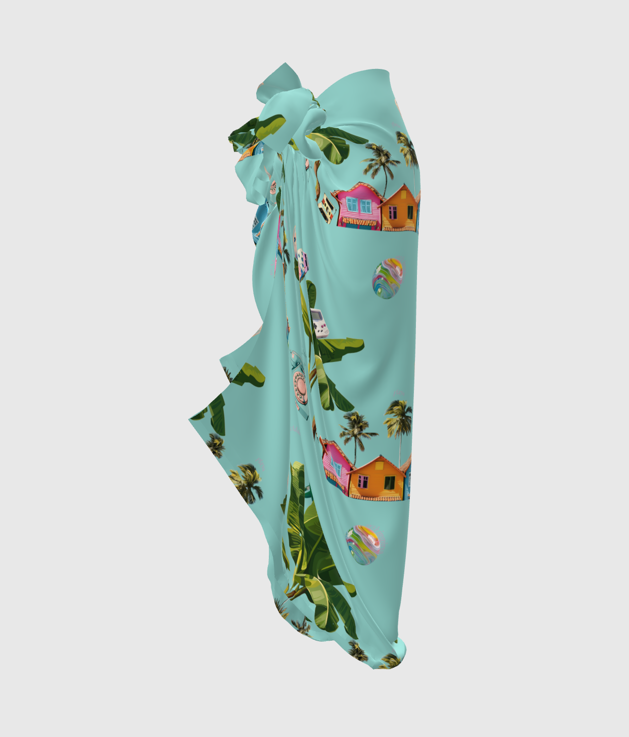Laguna Sarong in Golden Days blue