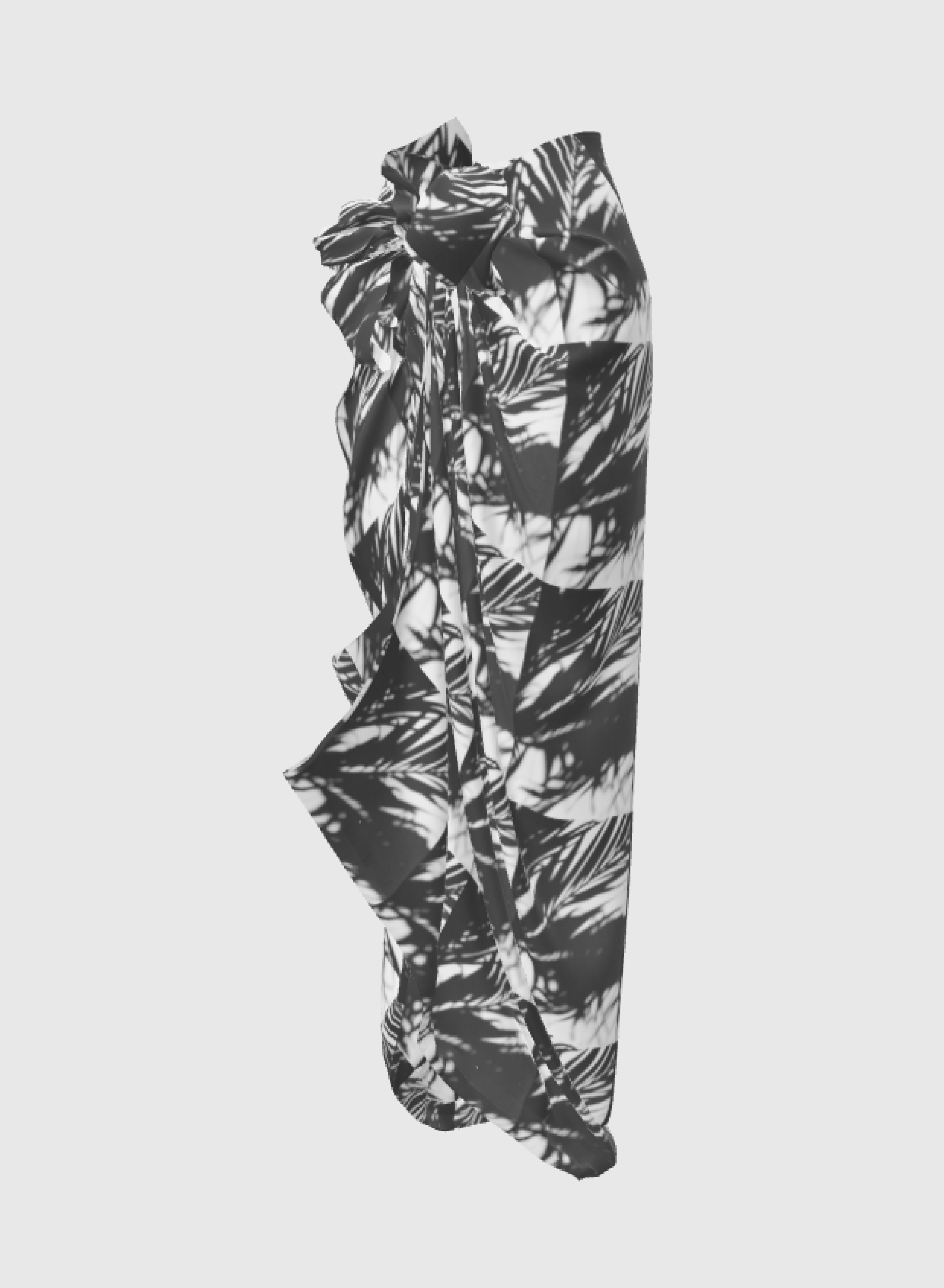 Women's Wrap Around Skirt with Sylvester Palm Print