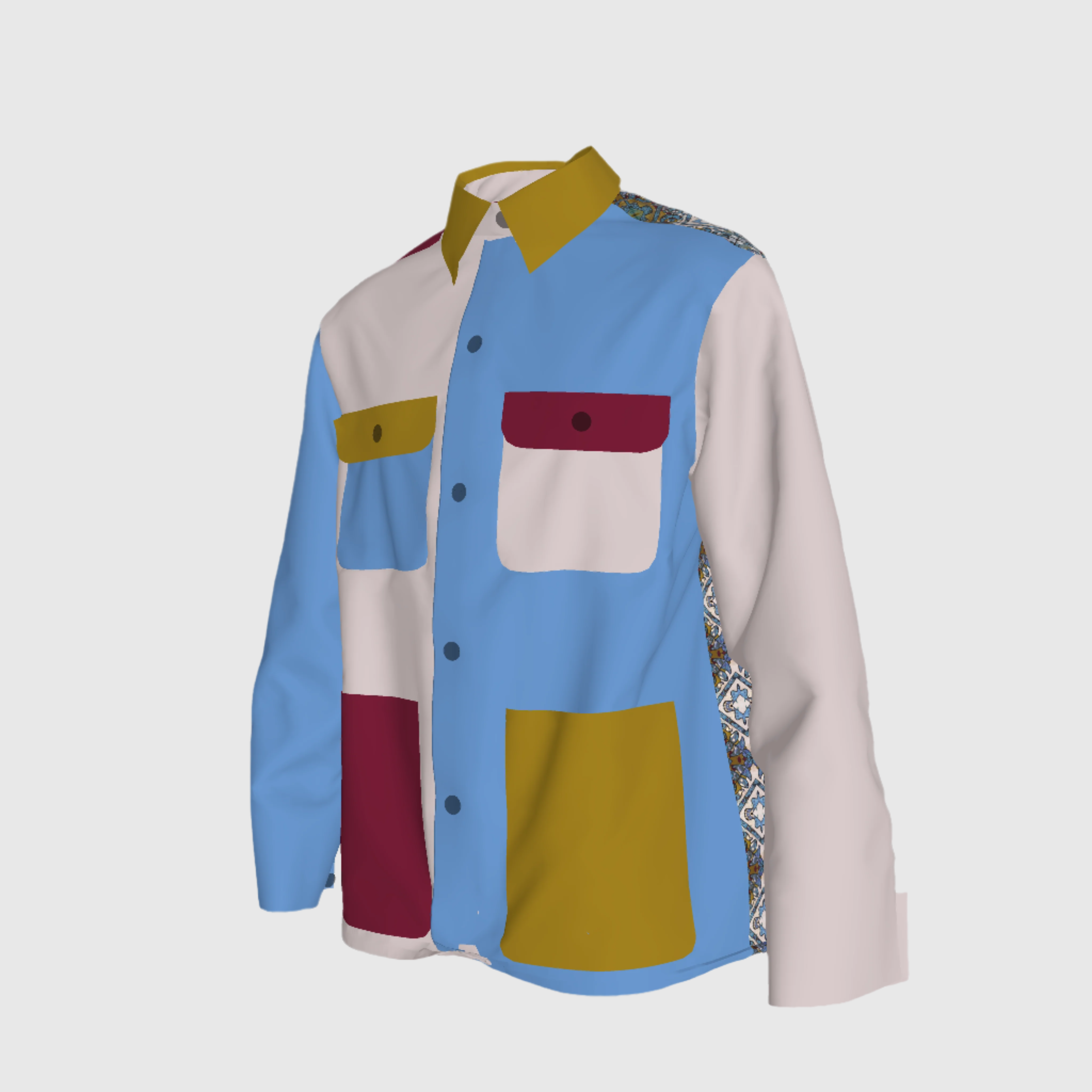 Abrigo Chaqueta D79 - Zoco 01 in Heavy Stretch Cotton Canvas