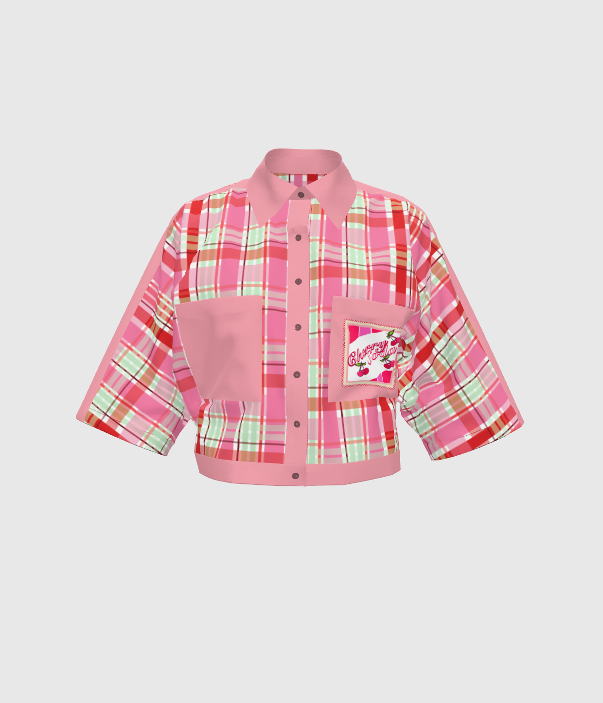 Cherry Soda Kimono Sleeve Shirt
