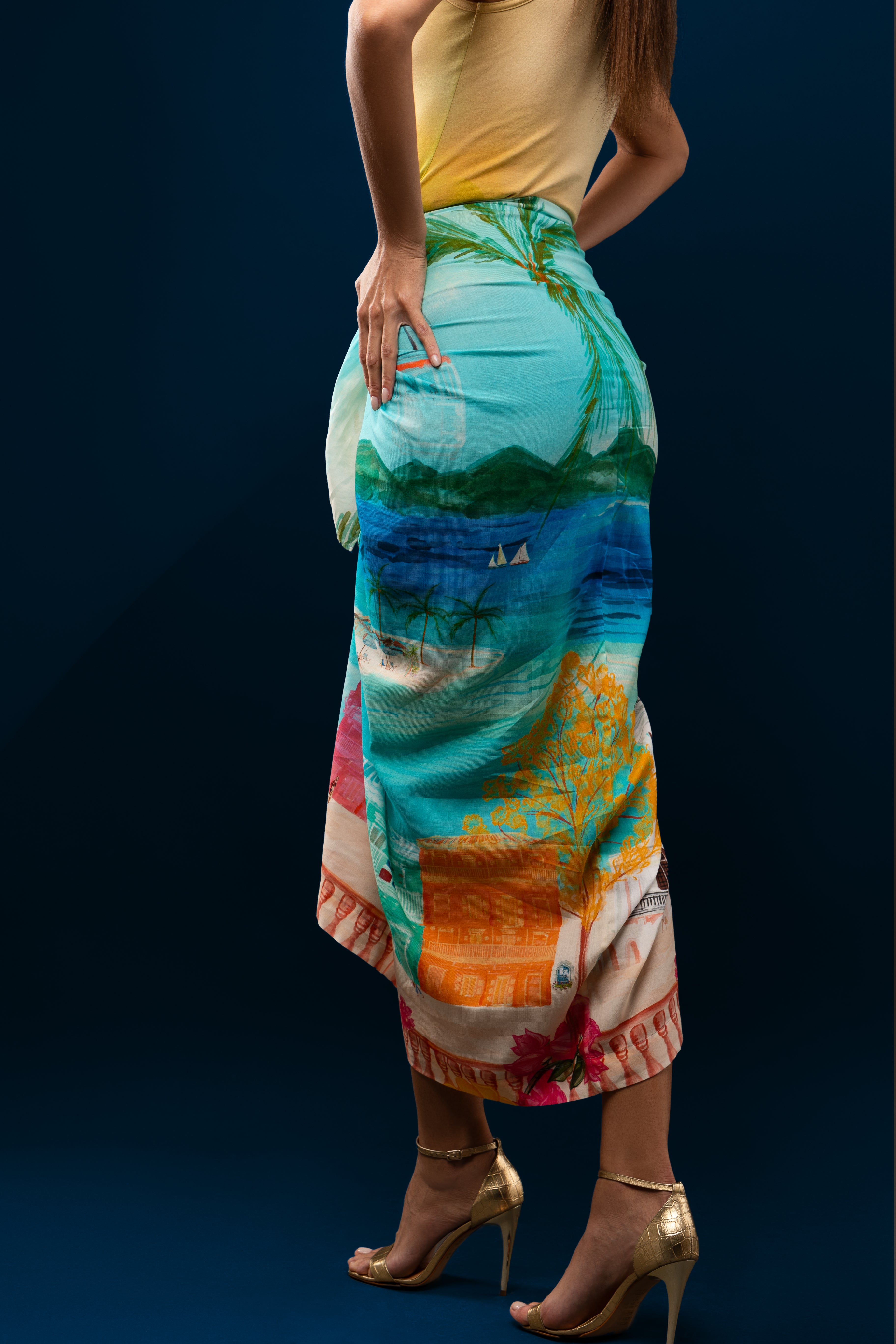 Wrapped Sarong Skirt - Puertoplata Sarong