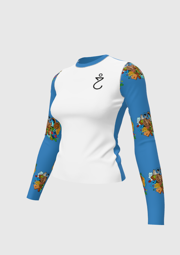 Color Block Tropical Design T-shirt