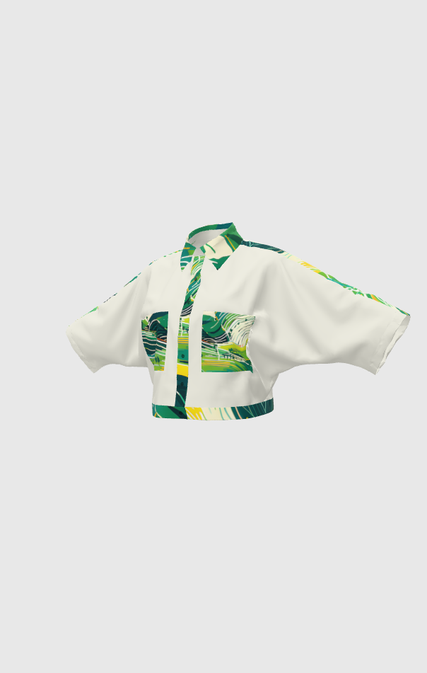 Dominican Countryside Kimono Shirt