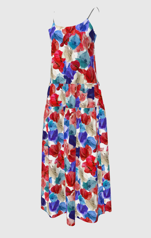 Trinitarias Cotton Voile Maxi Dress