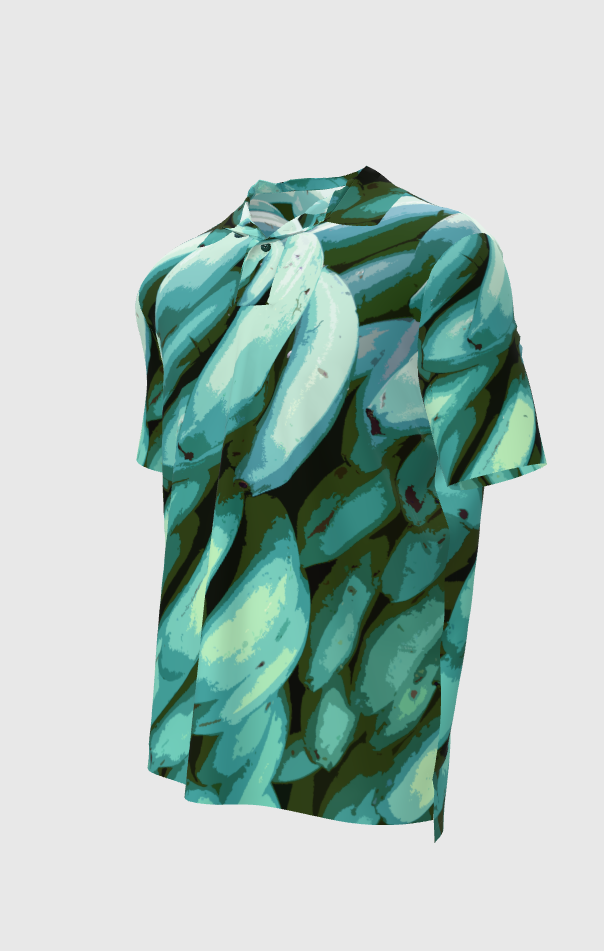Graphic Turquoise Platano Polo