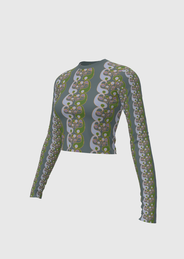 Doodle Green Slim T-Shirt