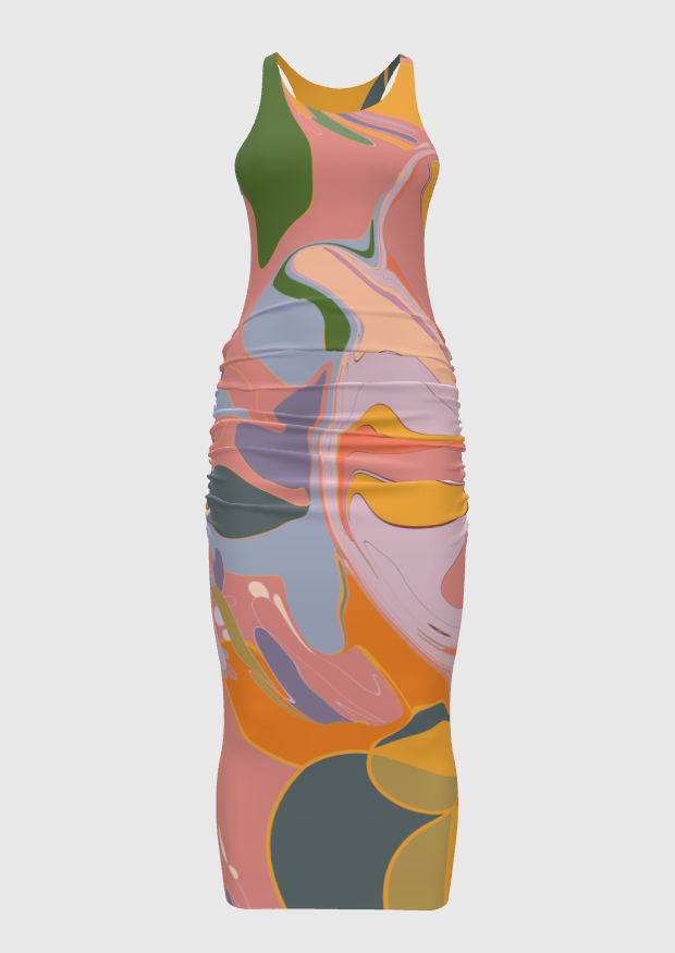 Melted Doodle Tank Dress