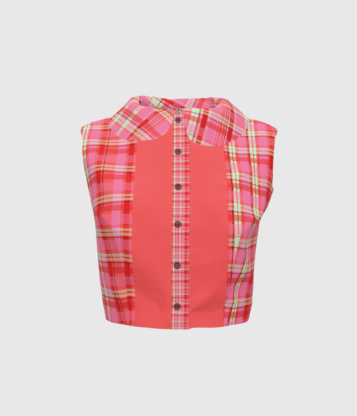 Cherry Soda Baby Collar Top