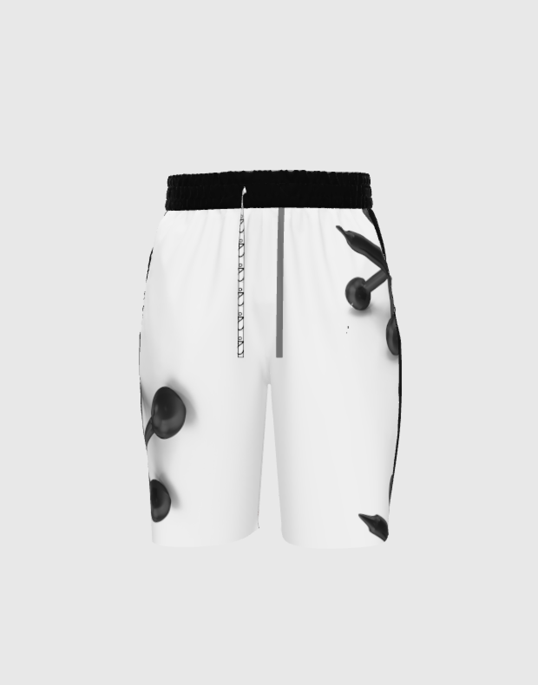 Men Short - Black Jack in Heavy French Terry Grey
