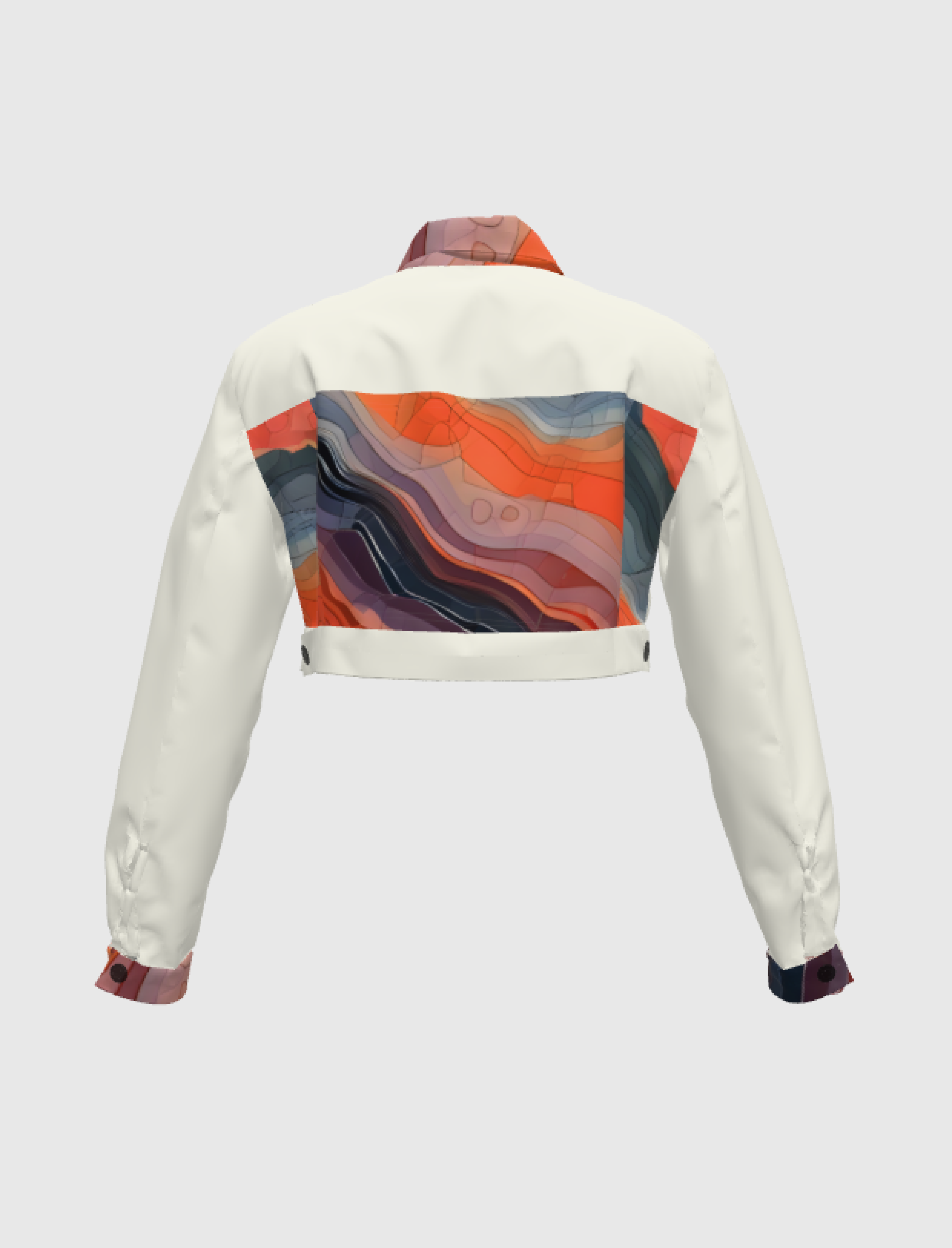 SD City Map Cropped Jean Jacket Satellite View