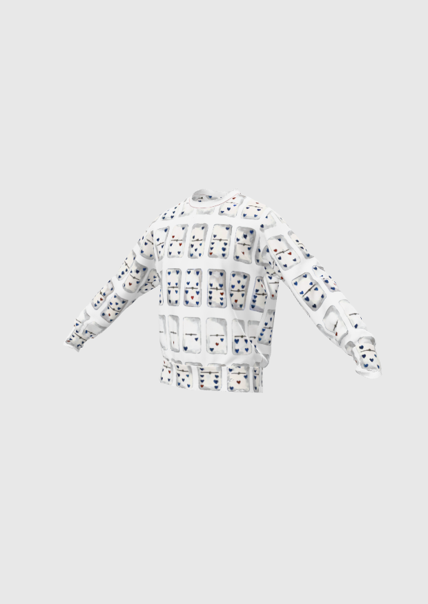 Heart Dominos Crewneck