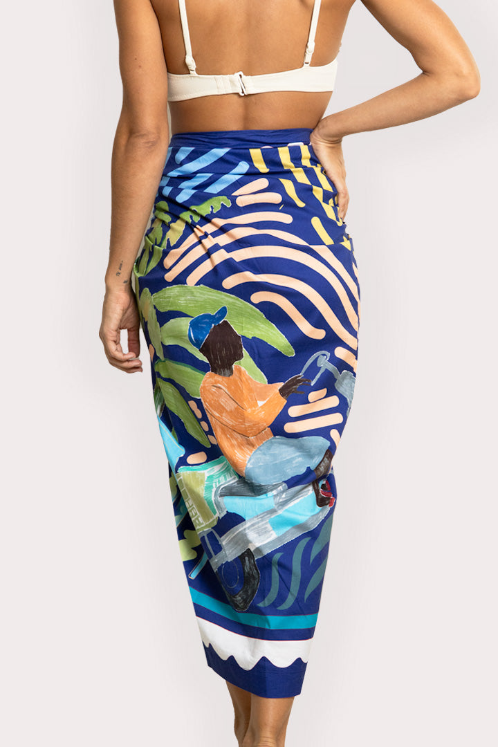 Navy Delivery Sarong
