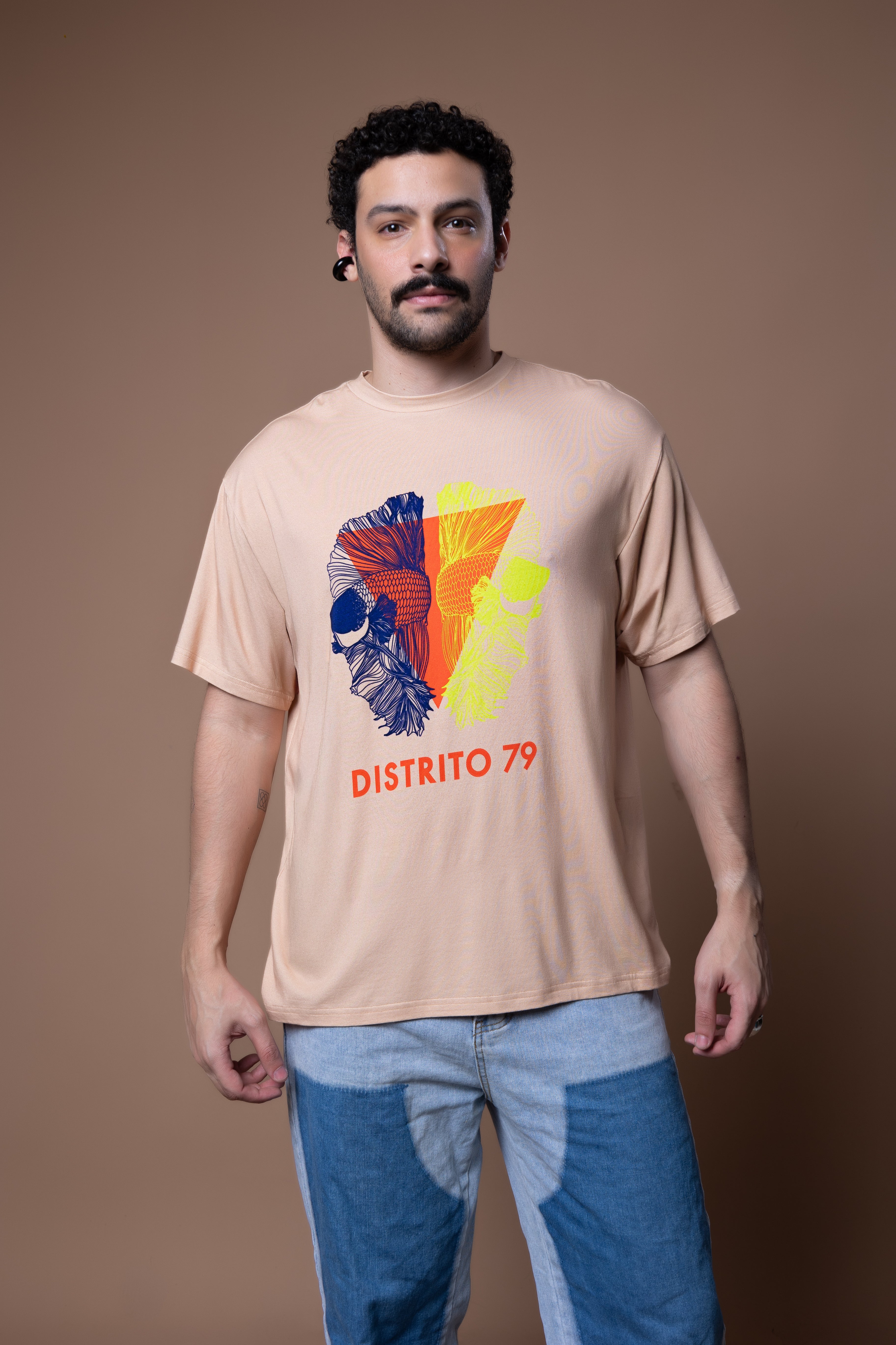 T-shirt Betta in Beige