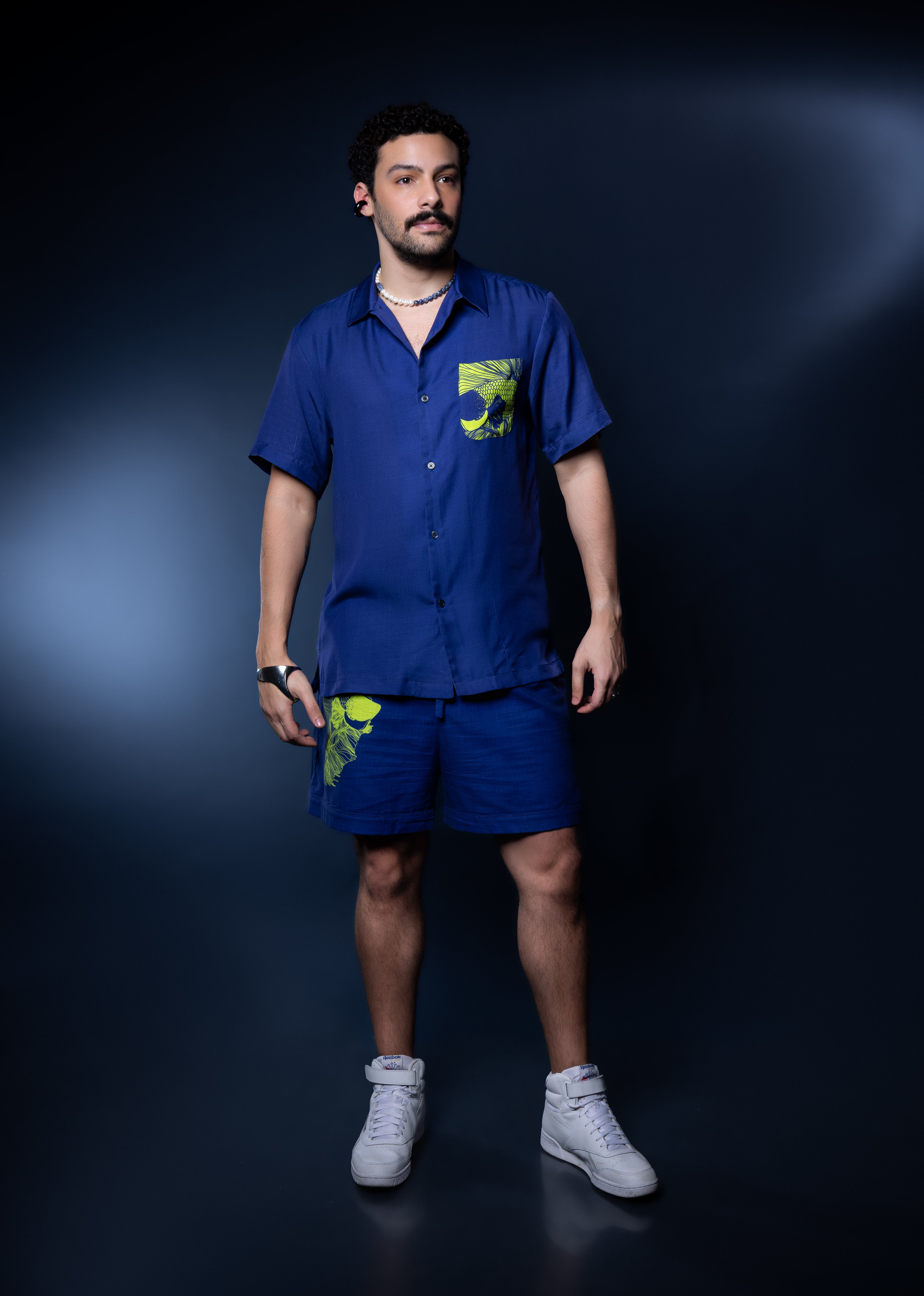 Short-sleeved Shirt Betta In Sunset Print