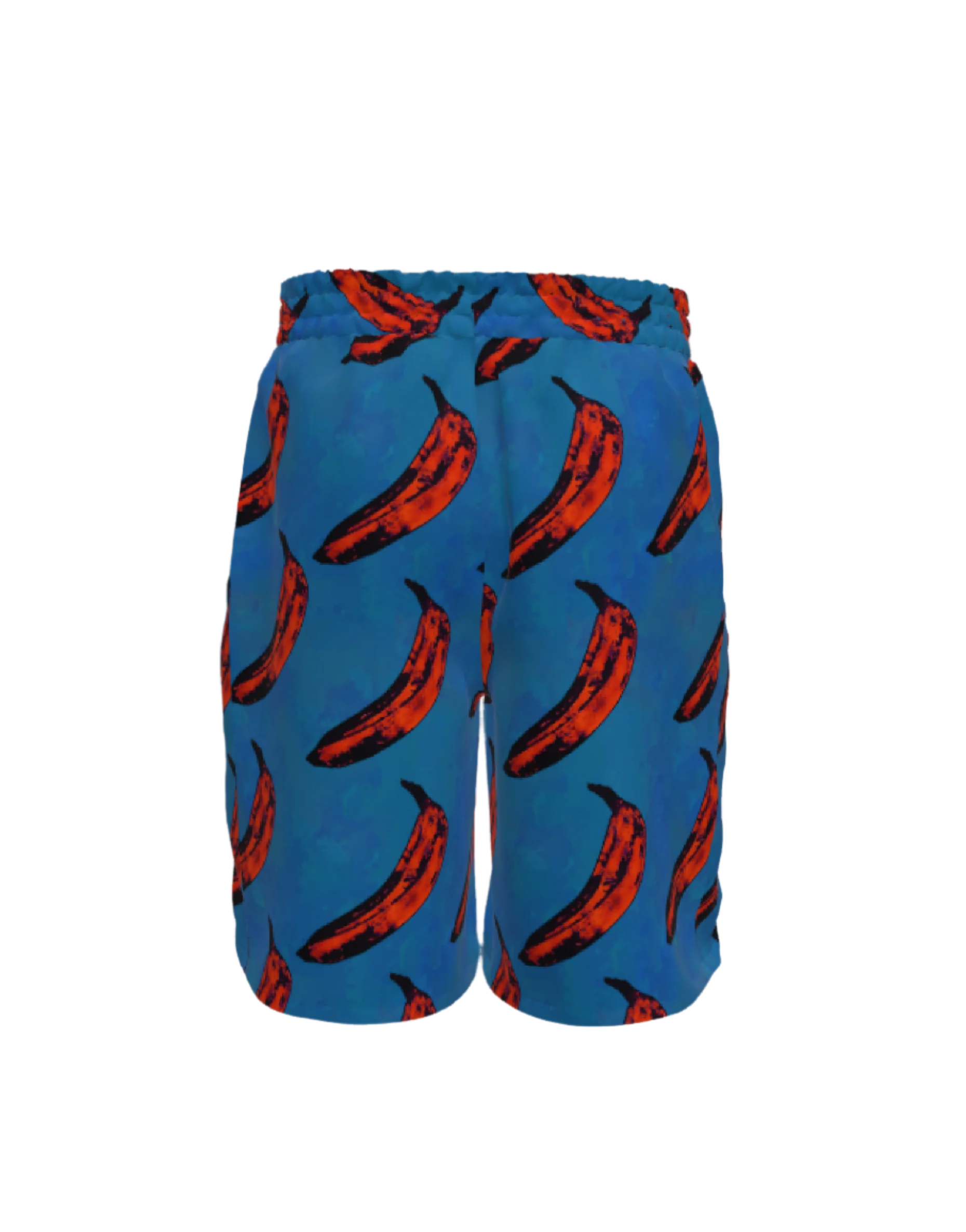 Warhol Blue Silk Shorts