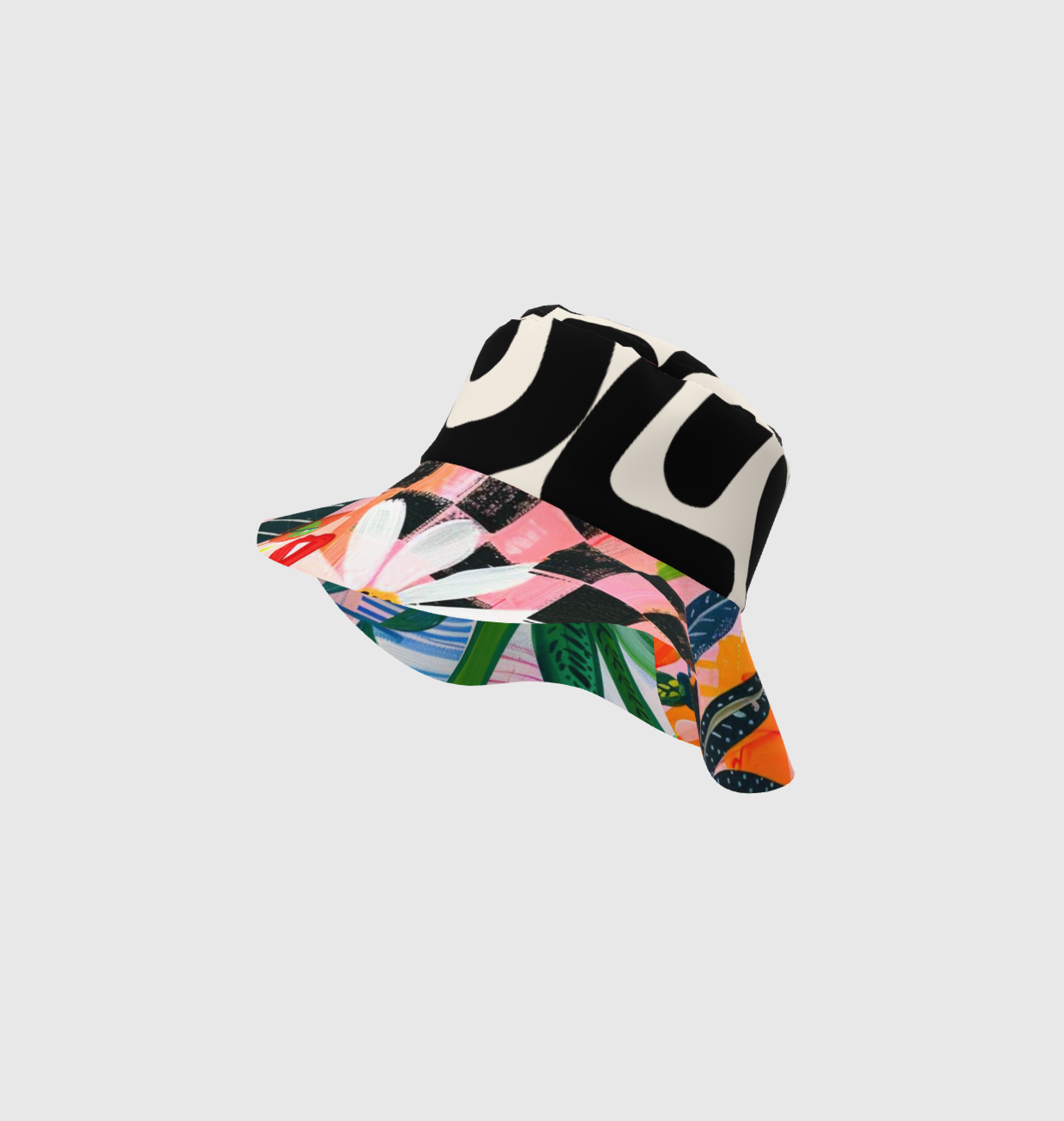 Unisex Canvas Floral Bucket Hat