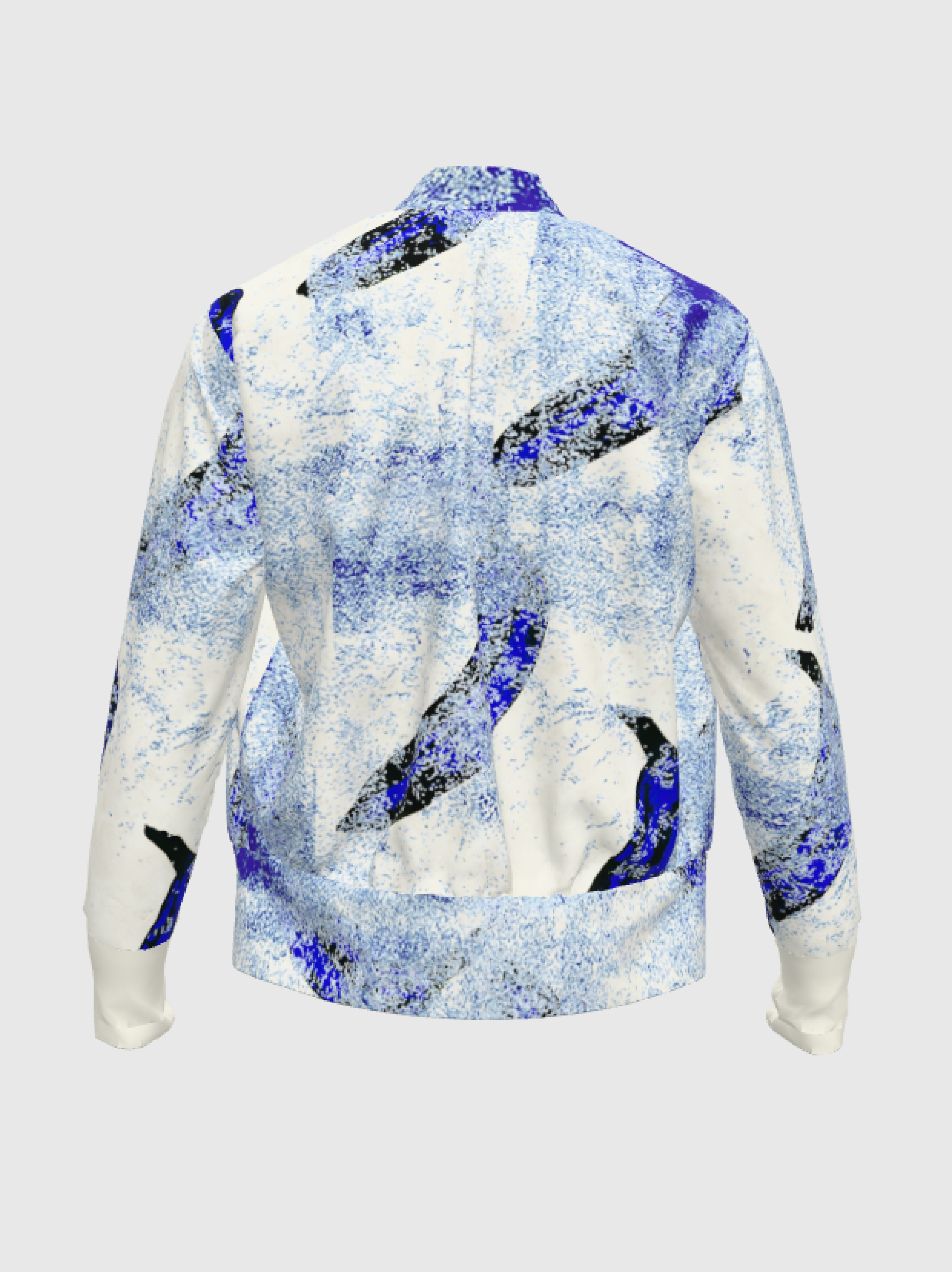 Warhol Blue Abstract Bomber