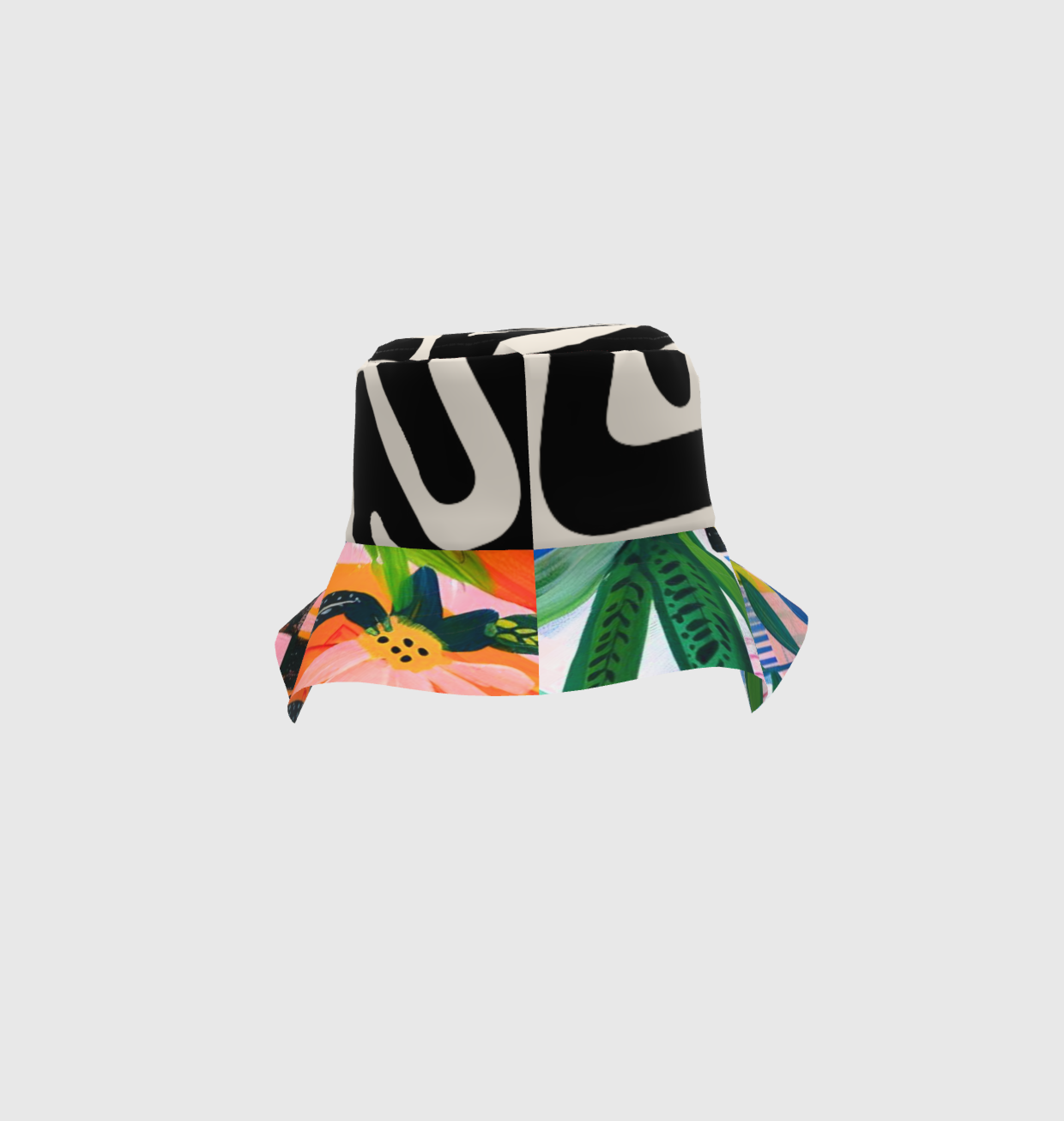 Unisex Canvas Floral Bucket Hat