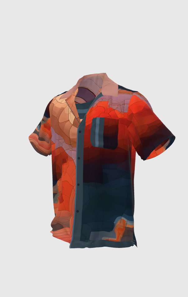 SD City Map Camp Collar Shirt