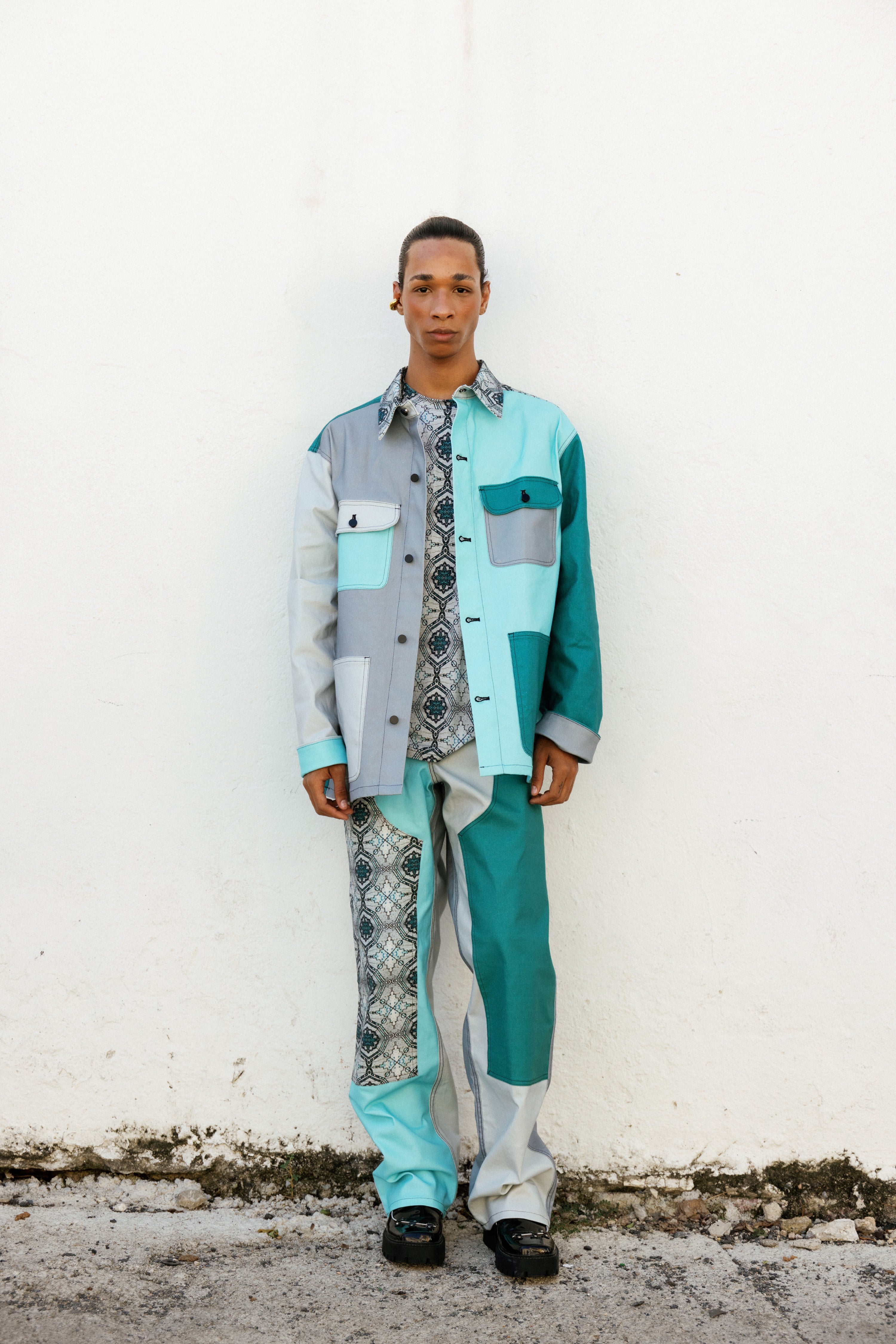 Denim Jacket Colonial In Meriño Print