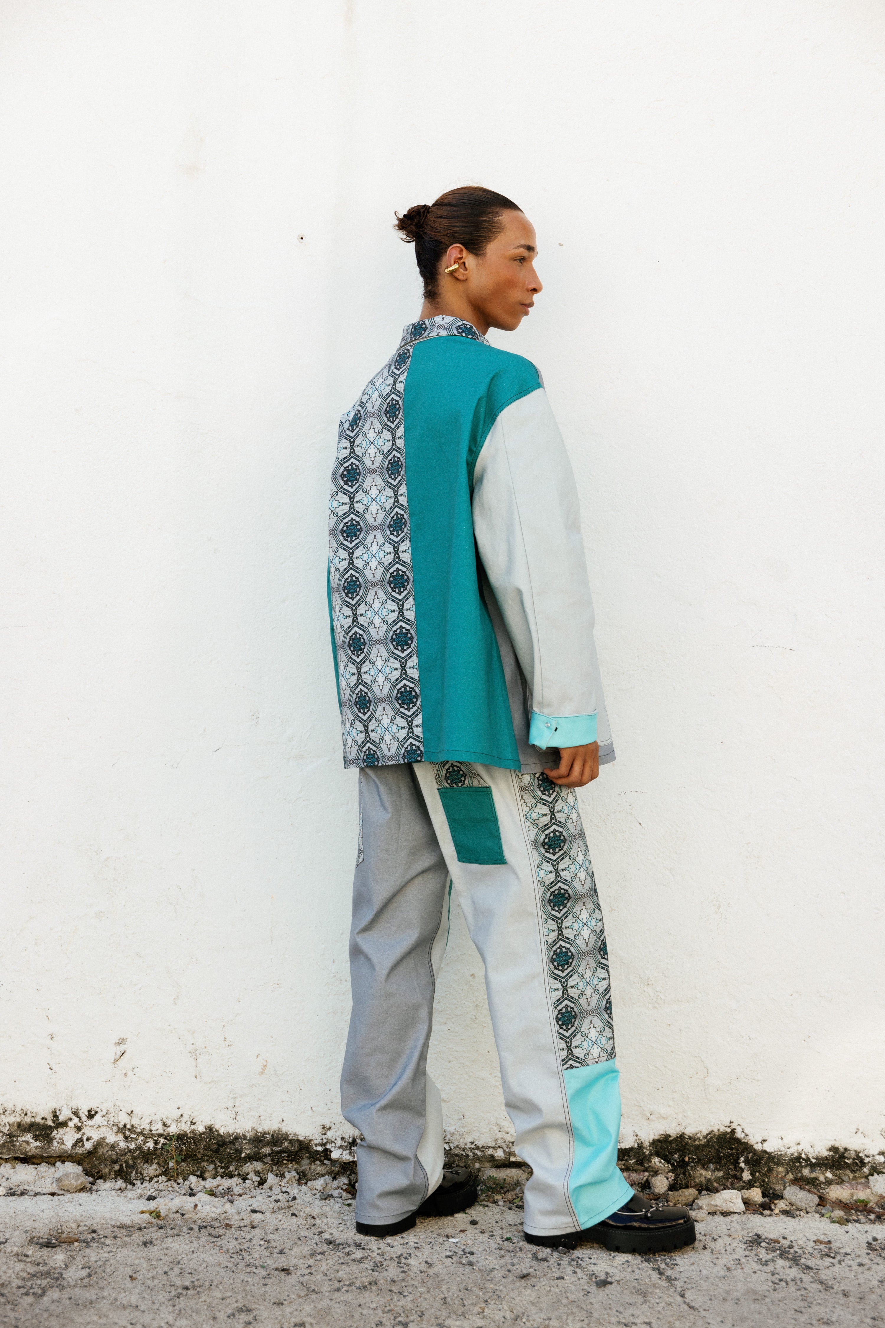Denim Jacket Colonial In Meriño Print