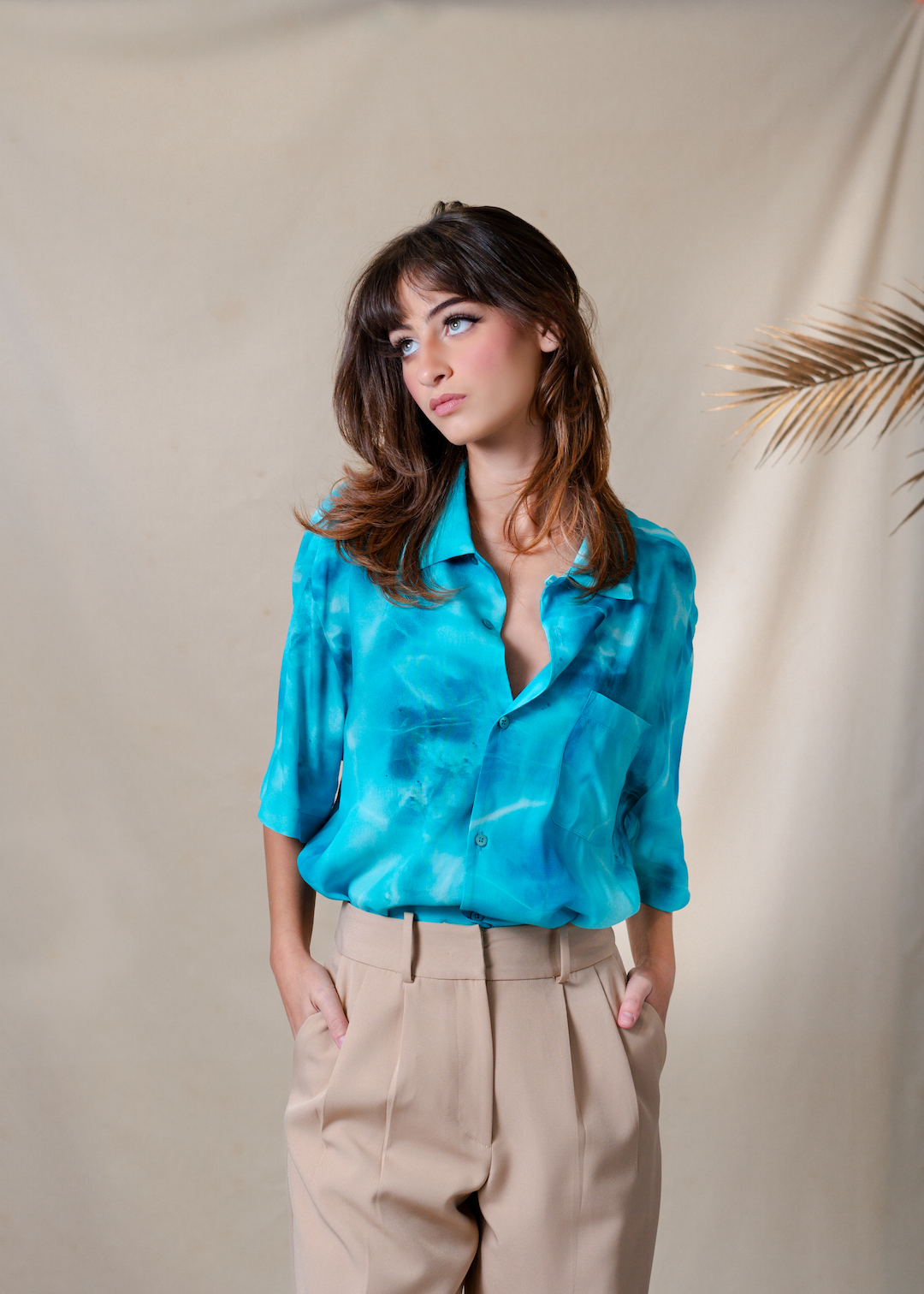 Larimar Vintage Collar Shirt