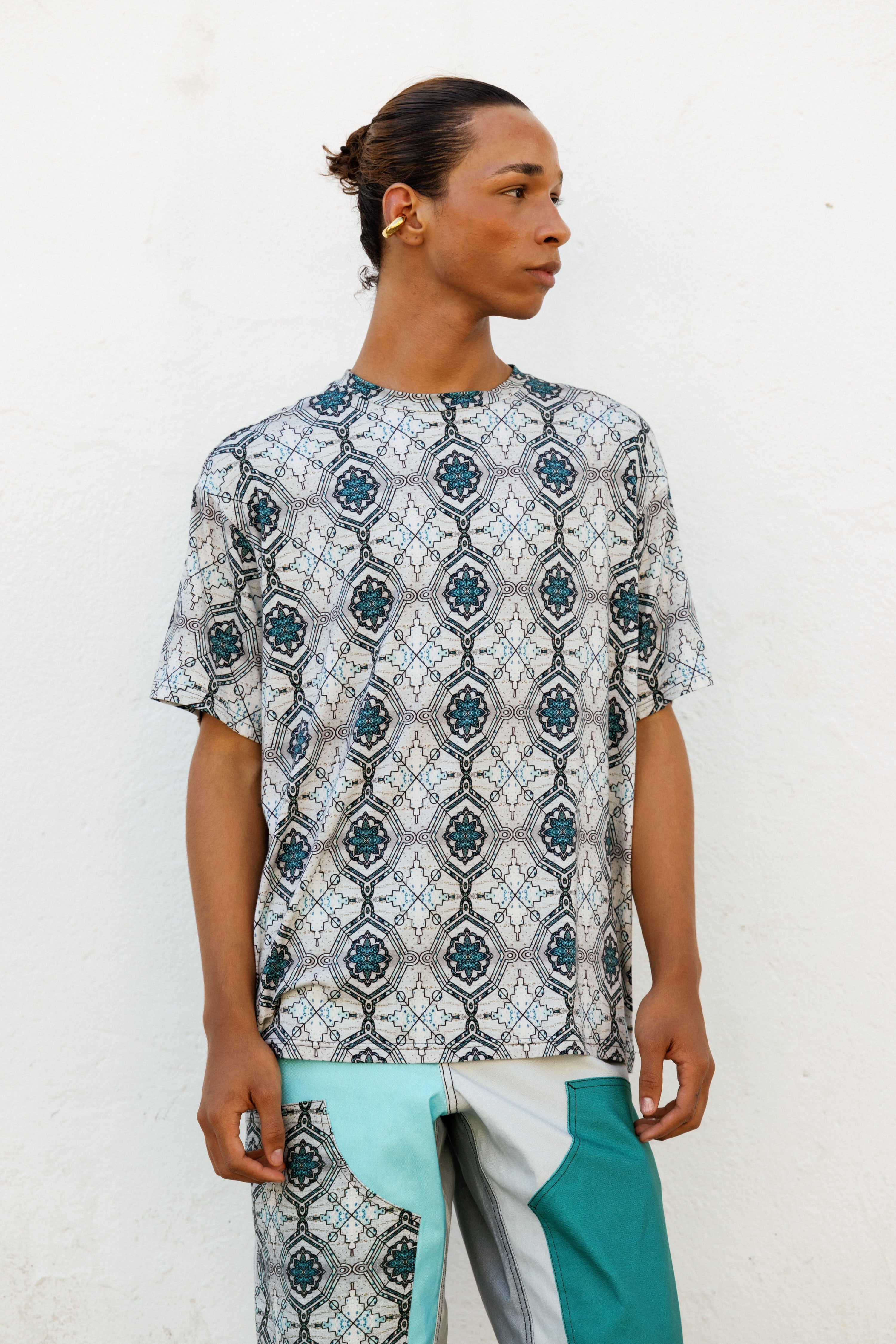 T-shirt Colonial in Meriño Print