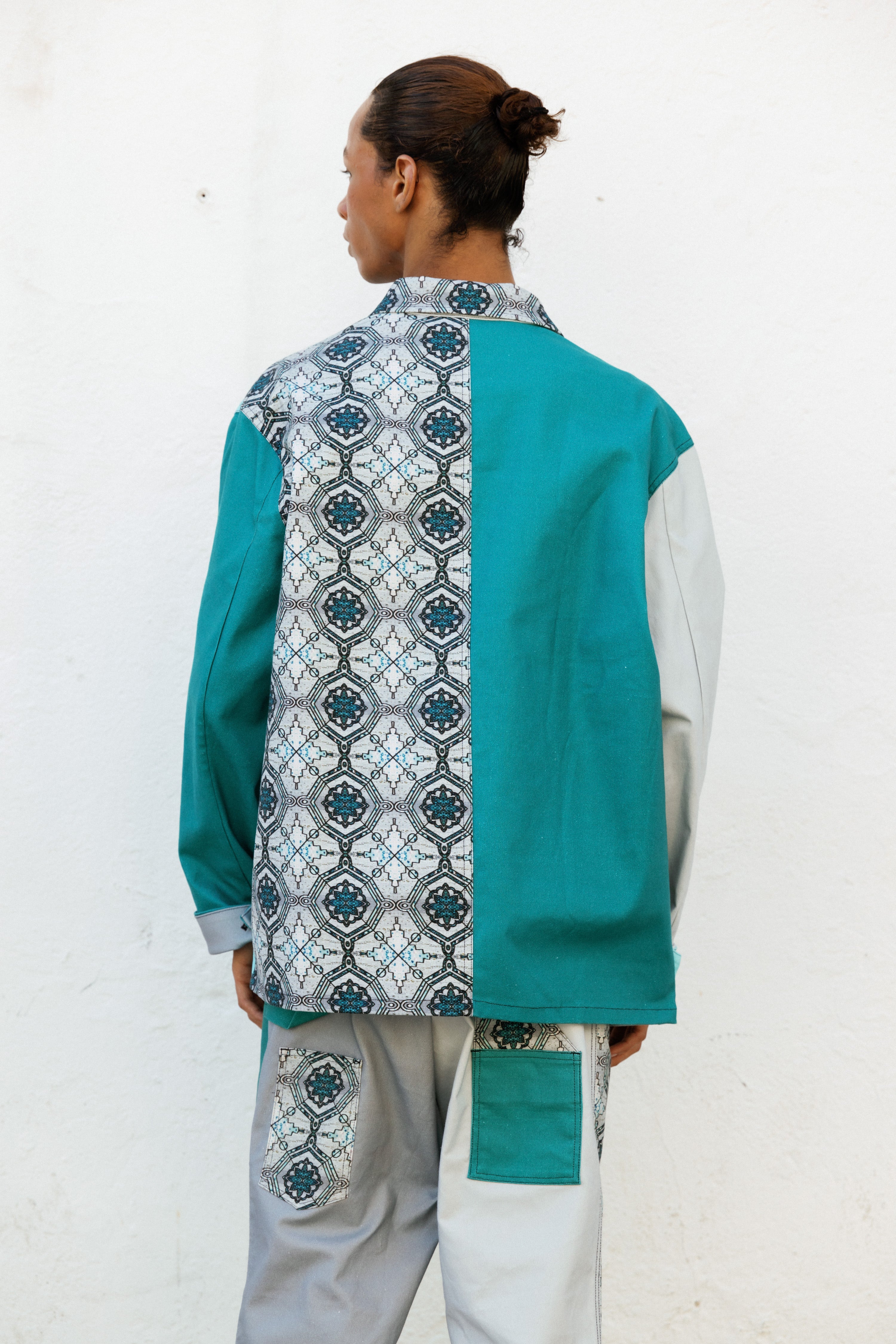 Denim Jacket Colonial In Meriño Print