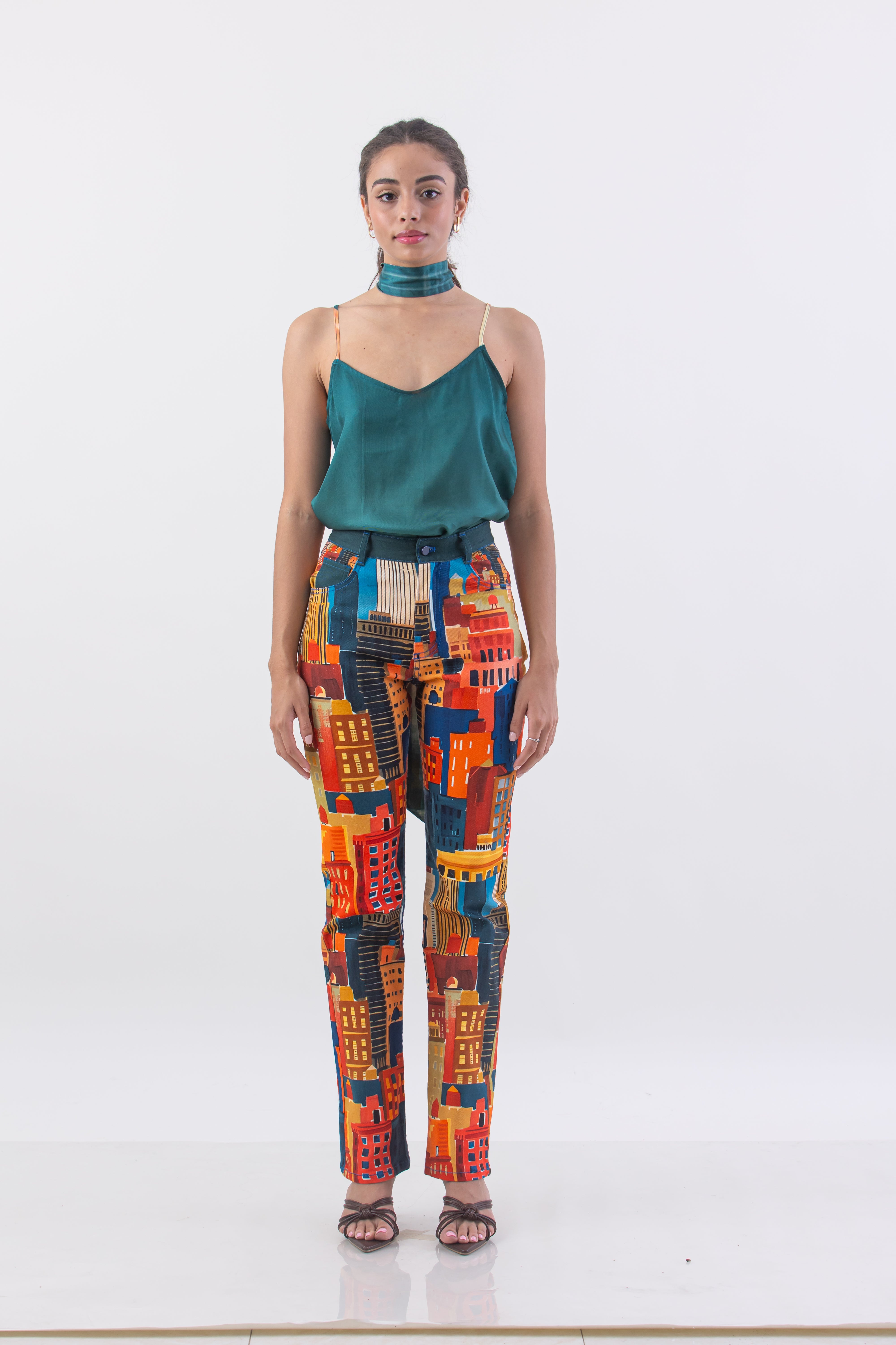 The City Print Slim Jeans