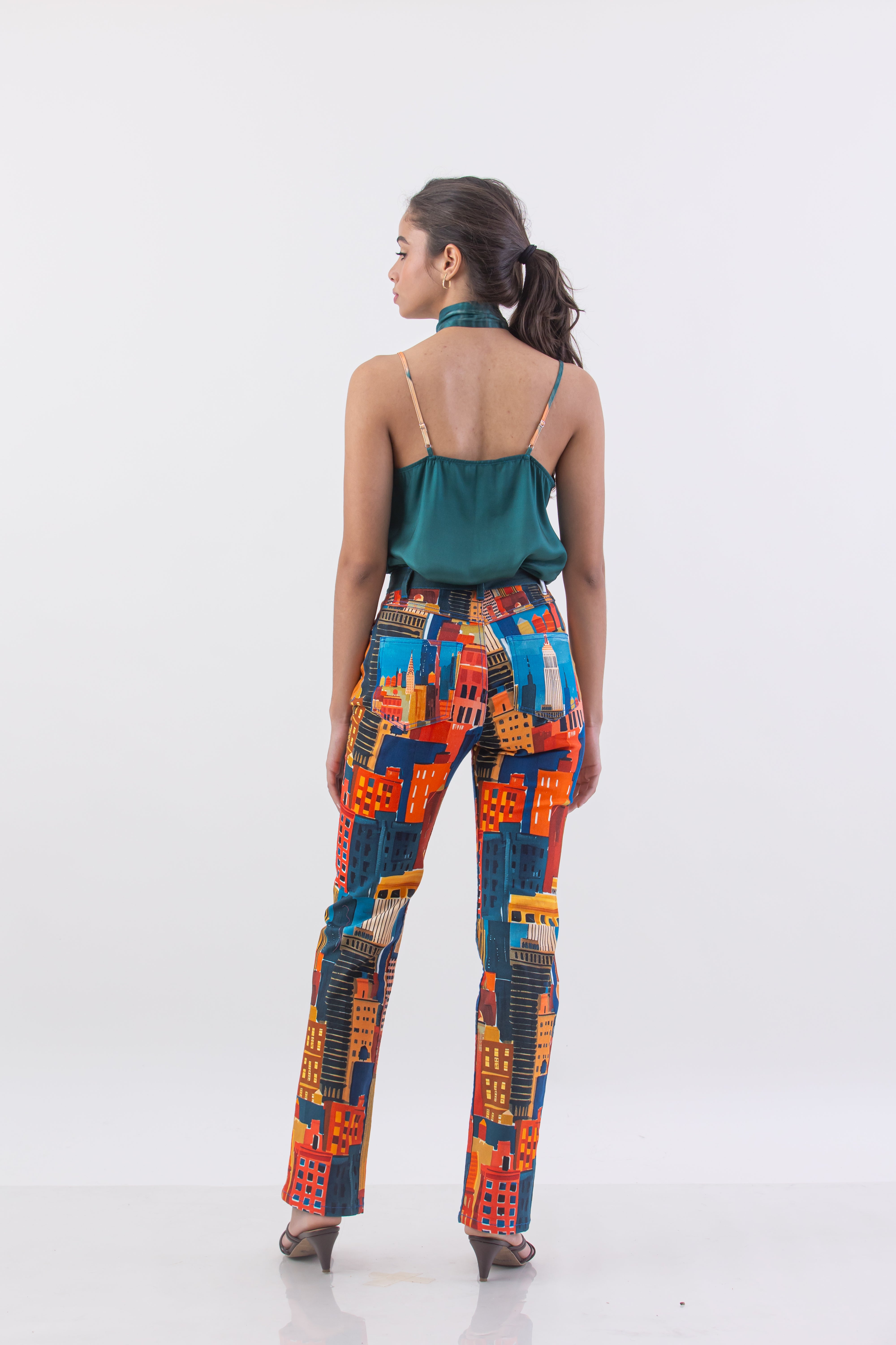 The City Print Slim Jeans