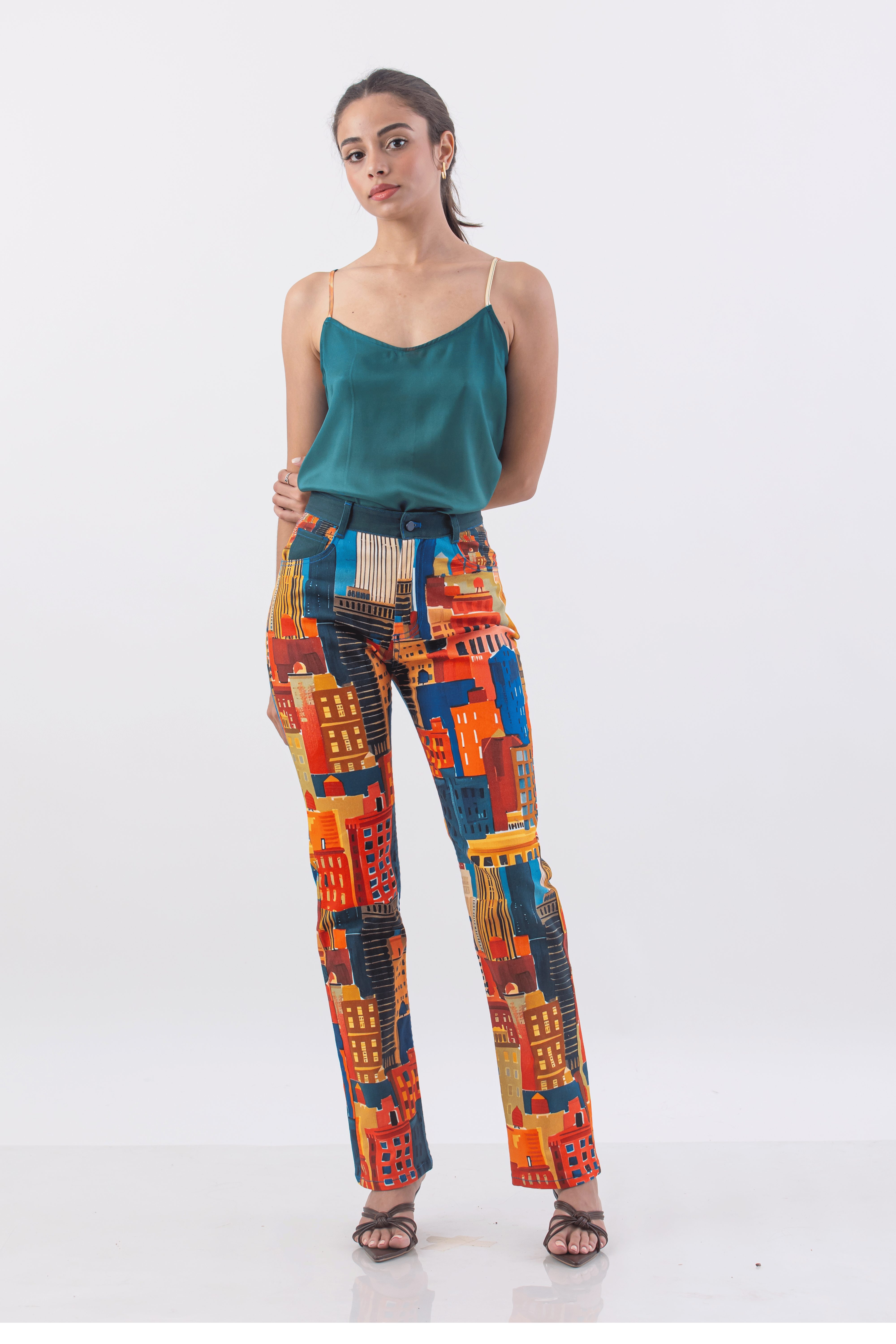 The City Print Slim Jeans