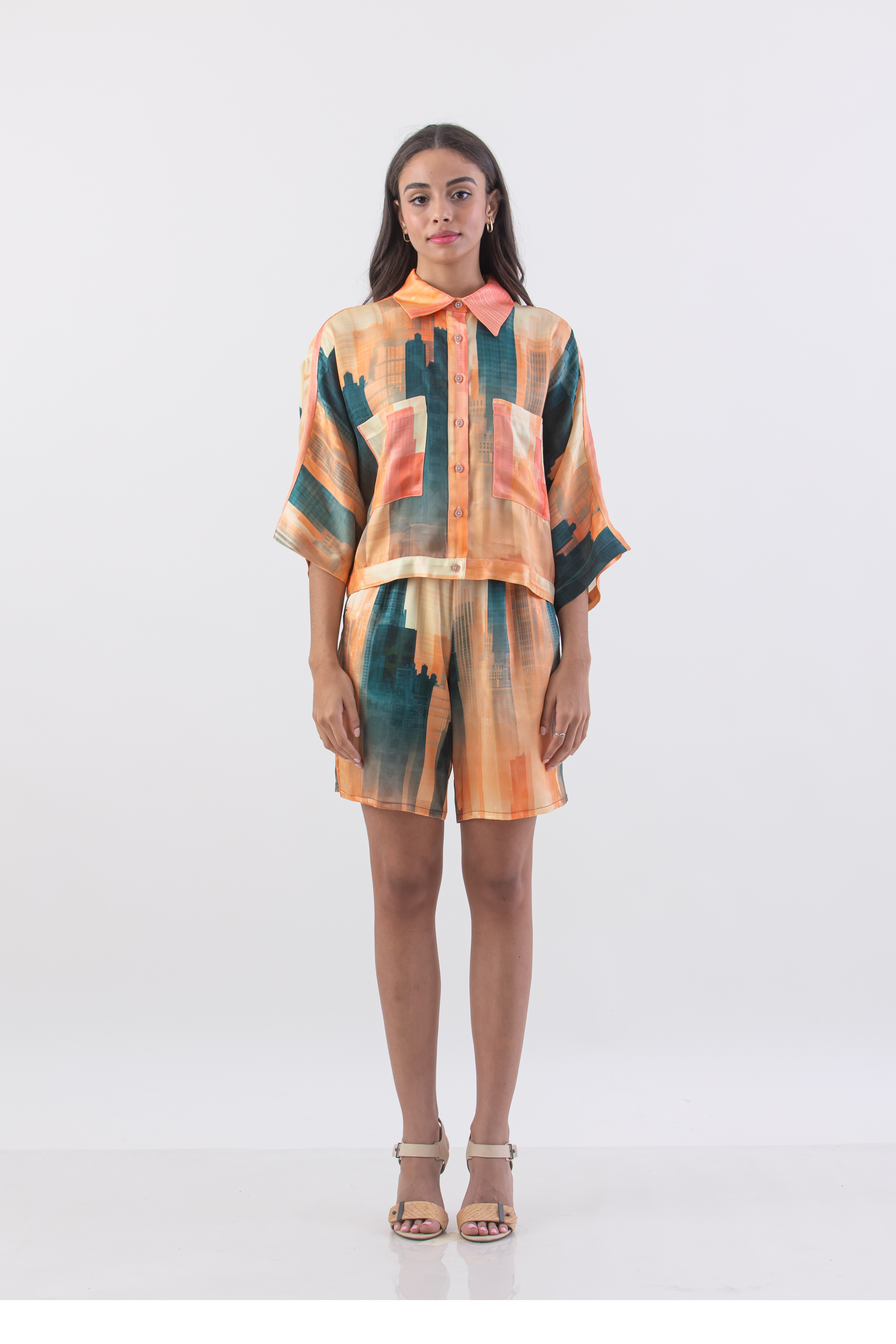 Metropolis Combo Kimono Sleeve Blouse