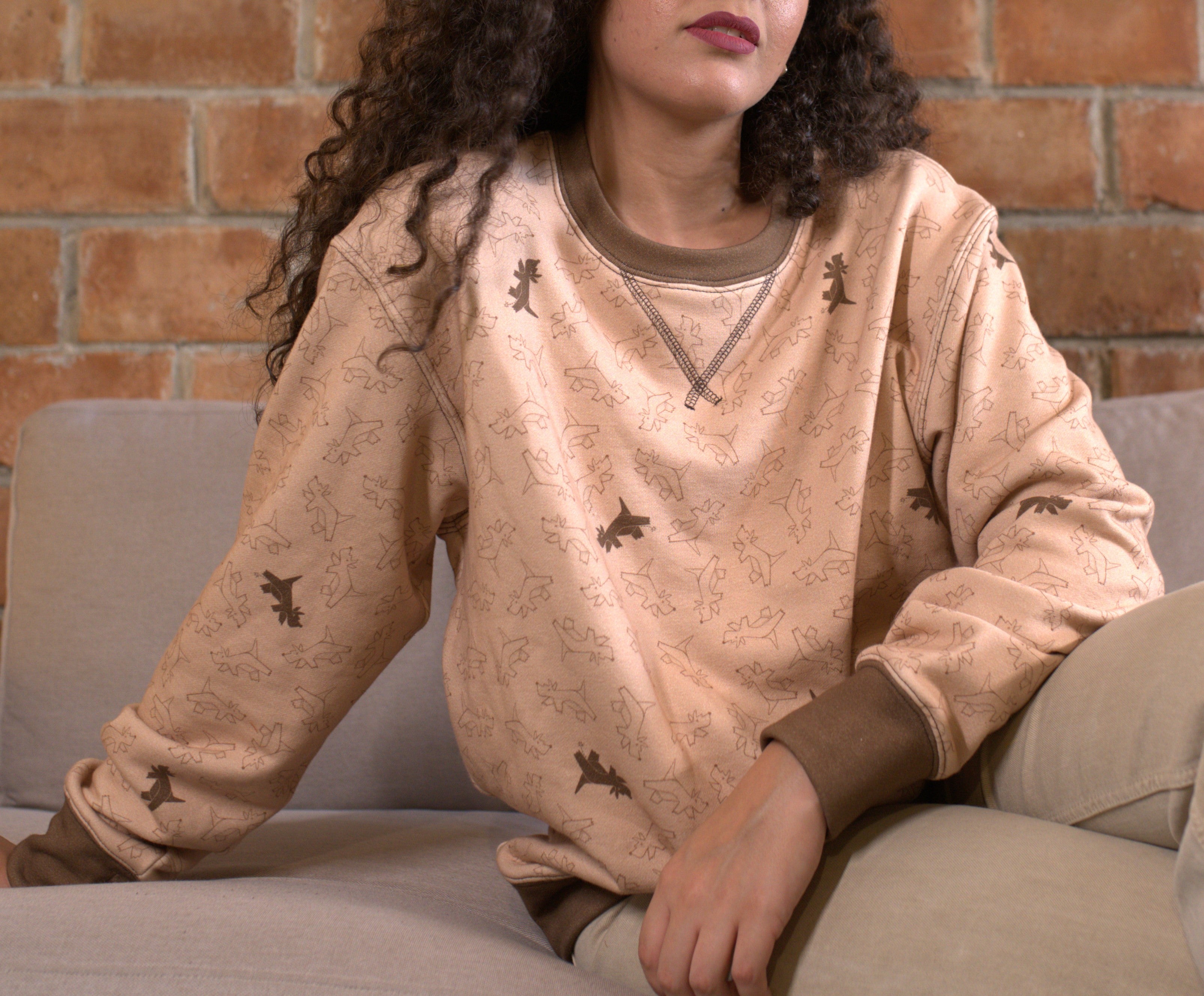 Camada Sweatshirt in Beige