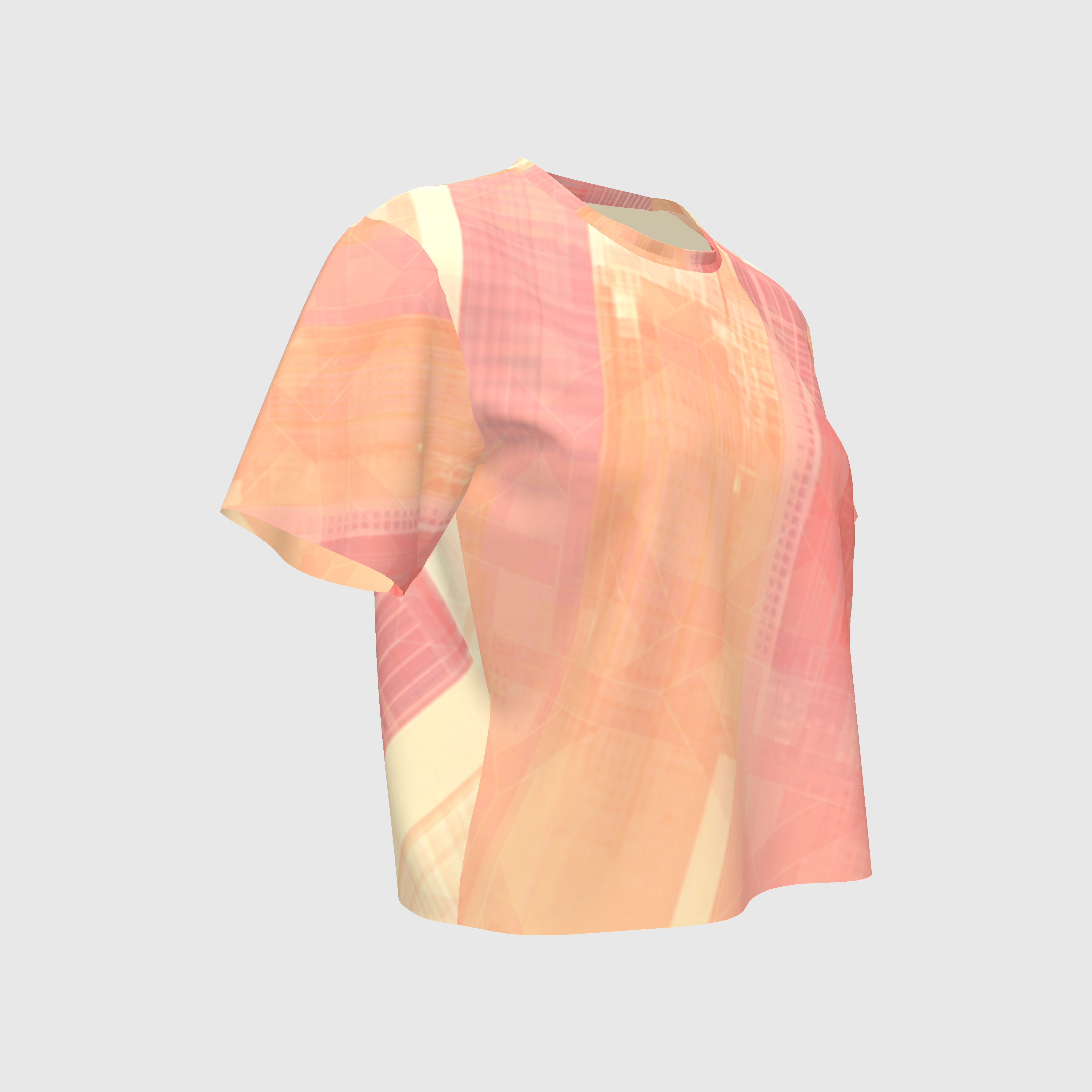 Tropical Print Women's Boxy T-shirt