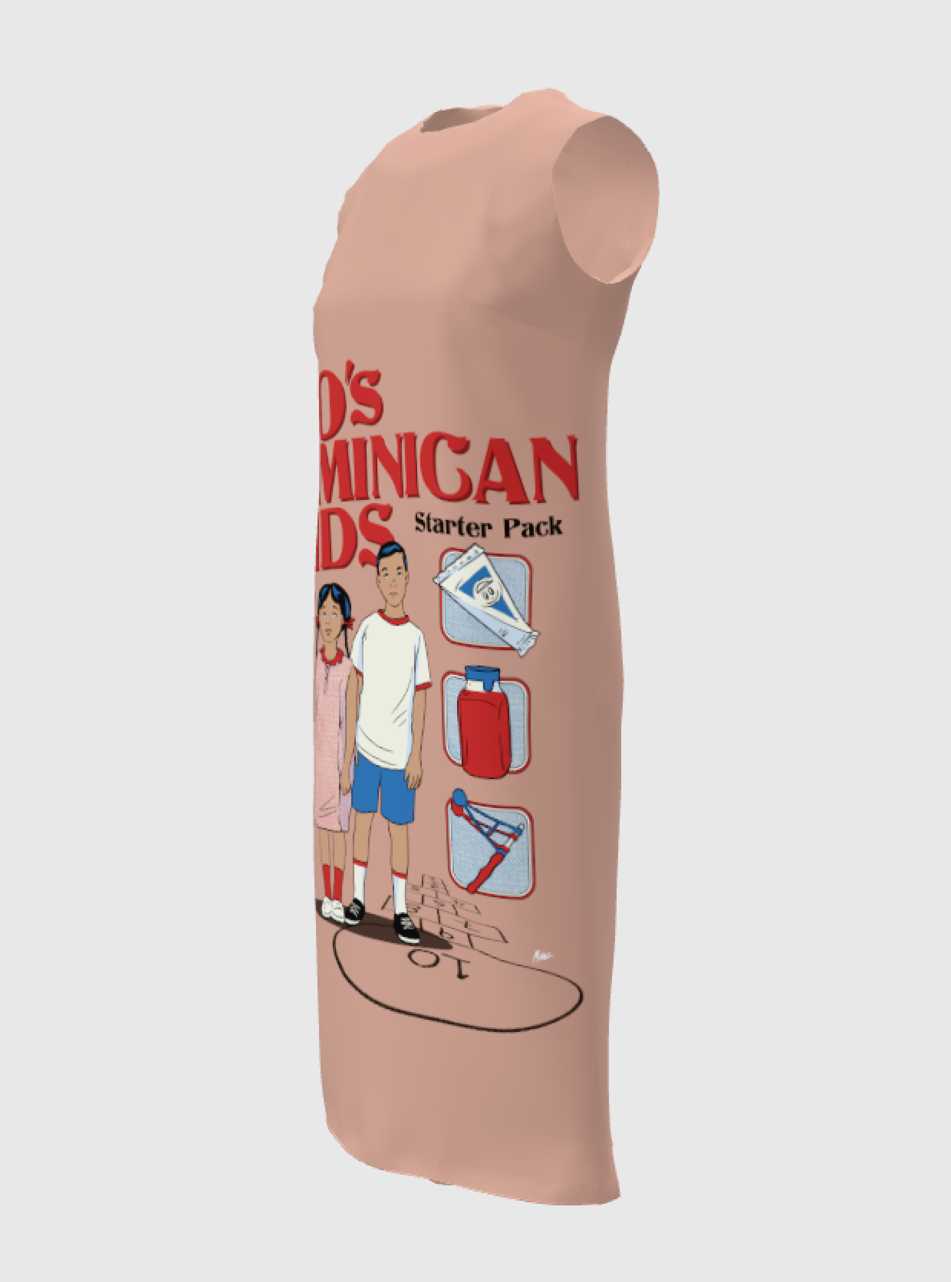 90s Dominican Kids Starter Pack - Shirt Dress