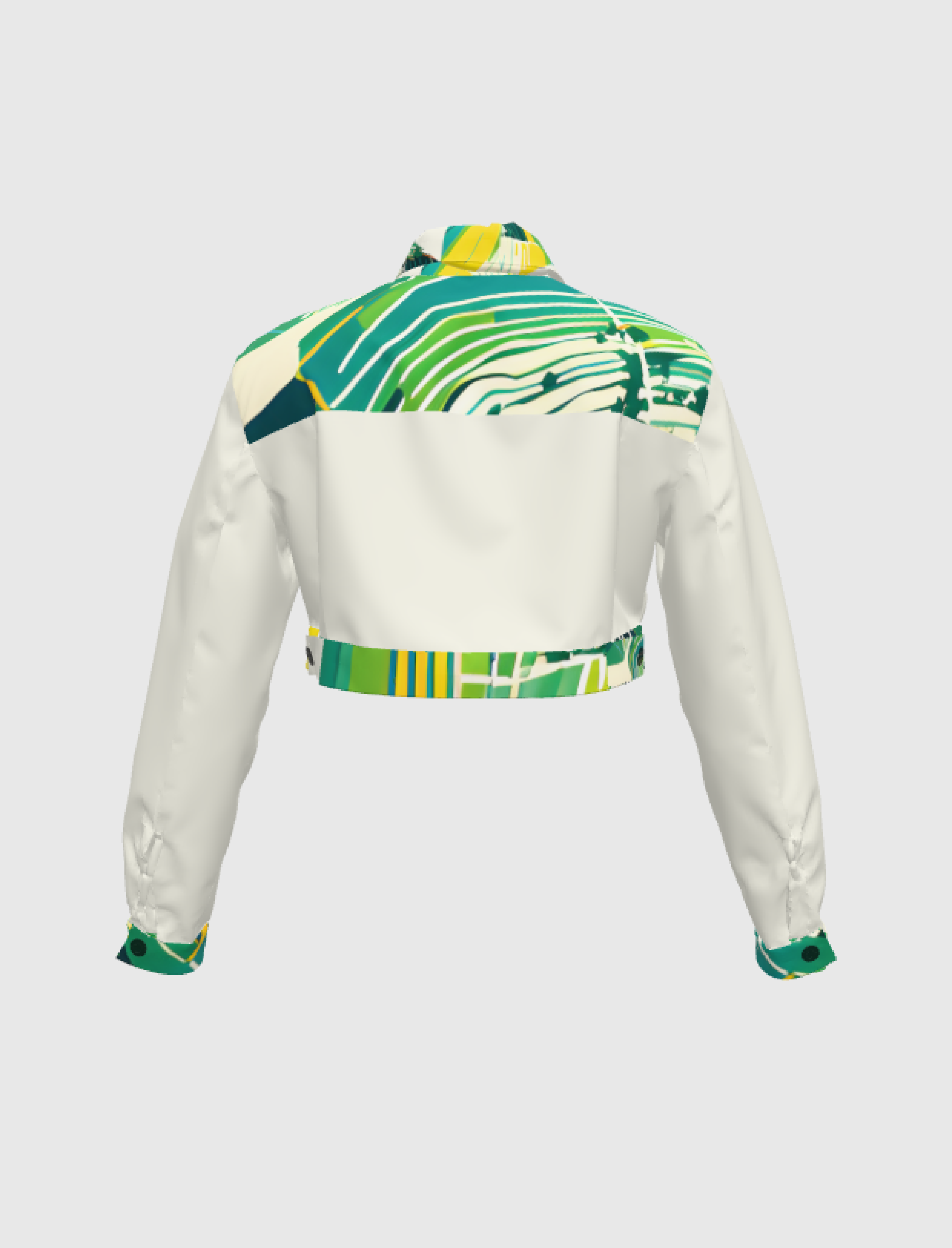 Countryside Cropped Jean Jacket Satellite View