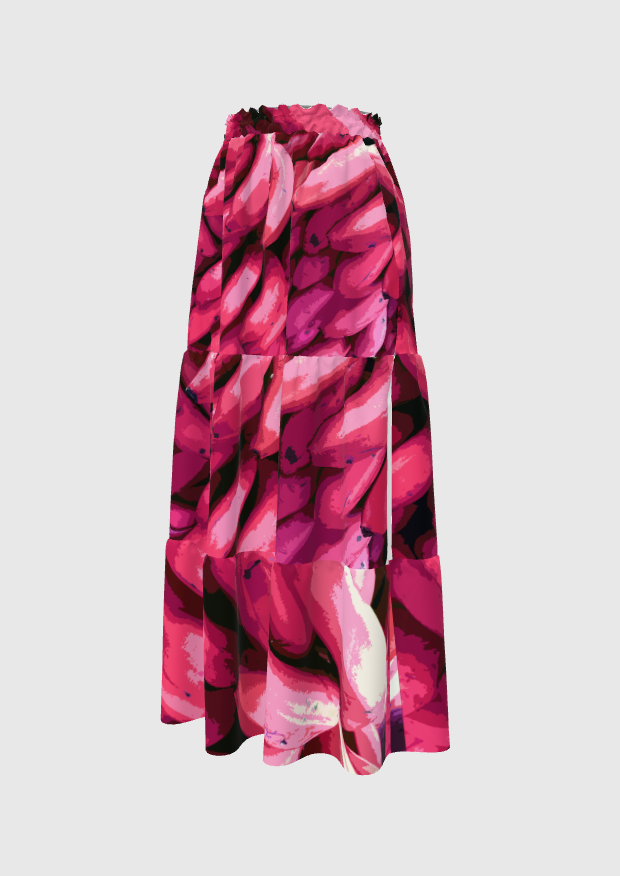 Hot Pink Graphic Maxi