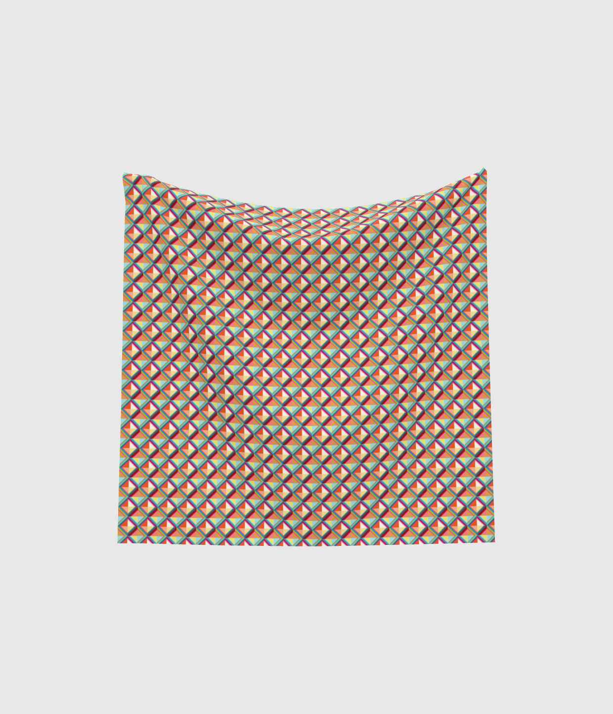 TRIANGULAR PRINT SCARF