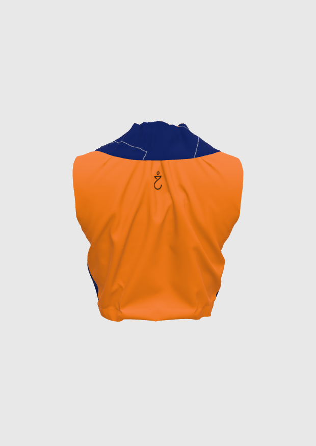 Cupro Twill Womens Baby Collar Top