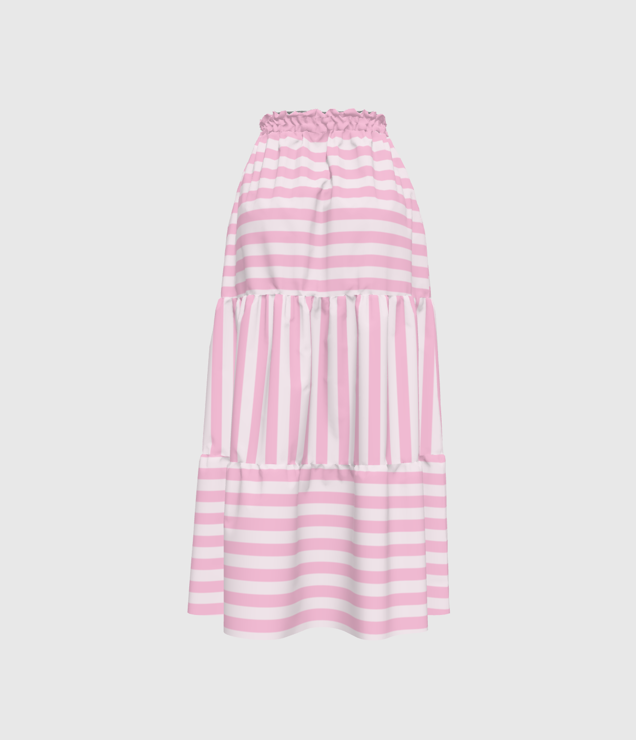 Pink Stripes Prairie Skirt